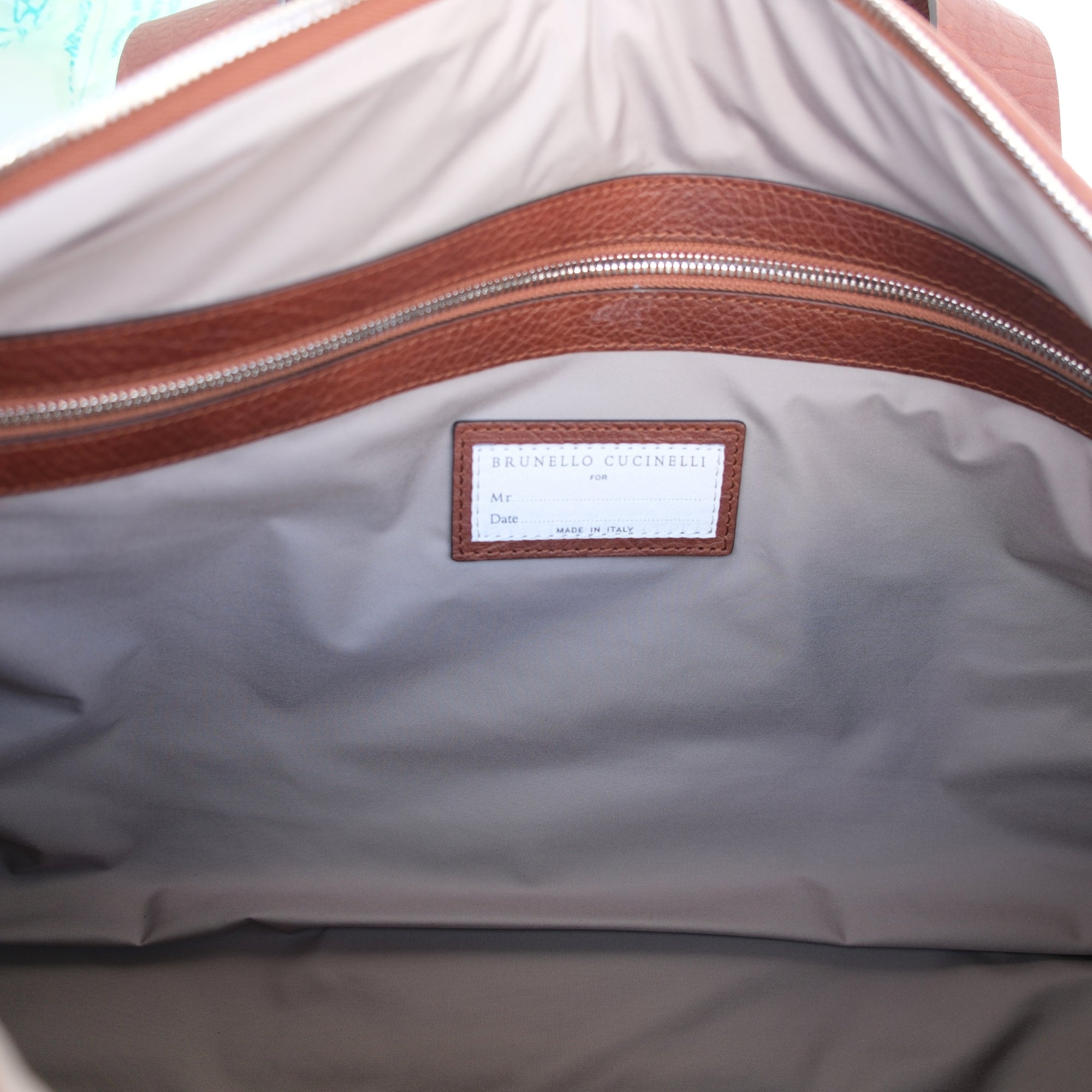 Brown Weekender made of Leather (OS)