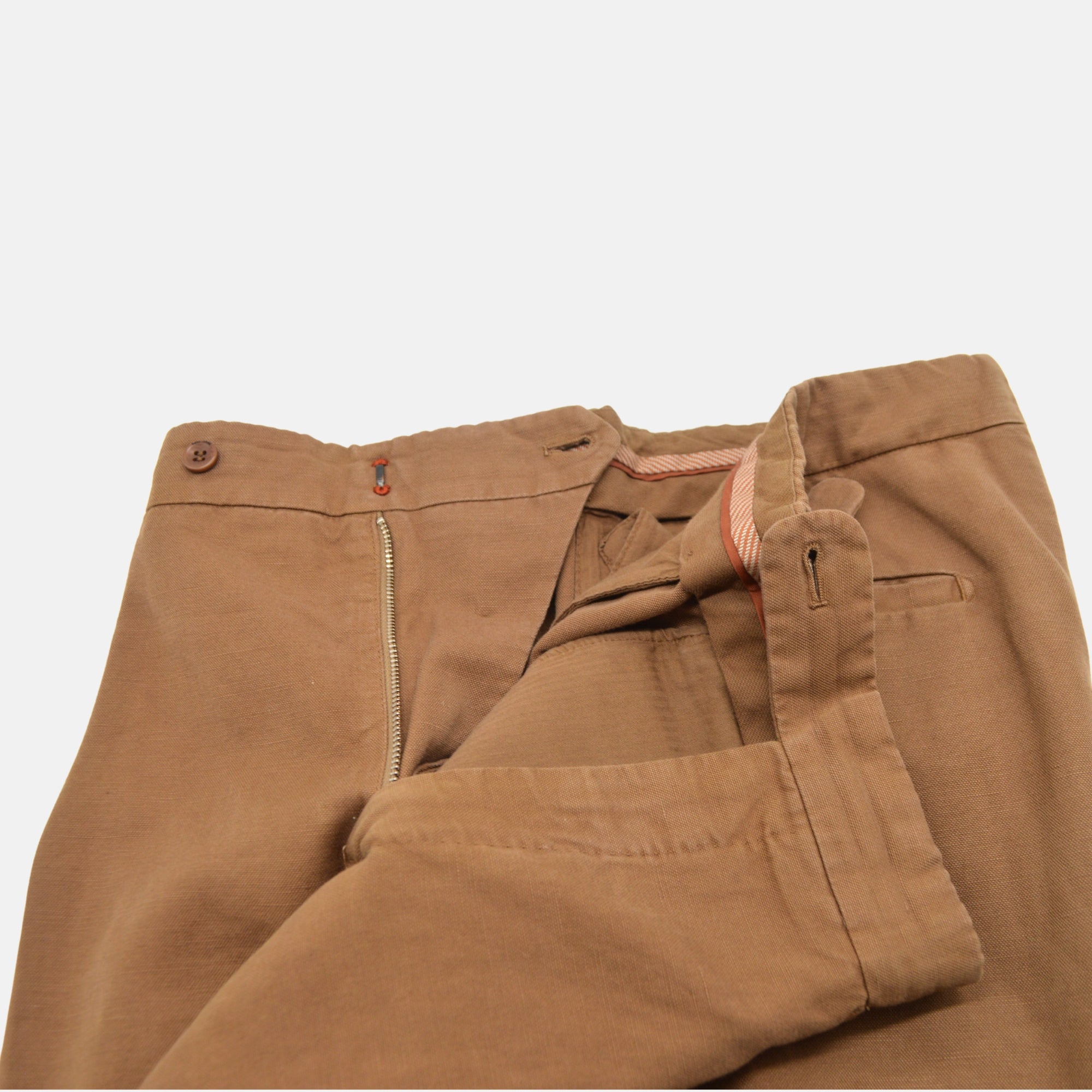 Brown Pants made of Cotton/Linen (54)