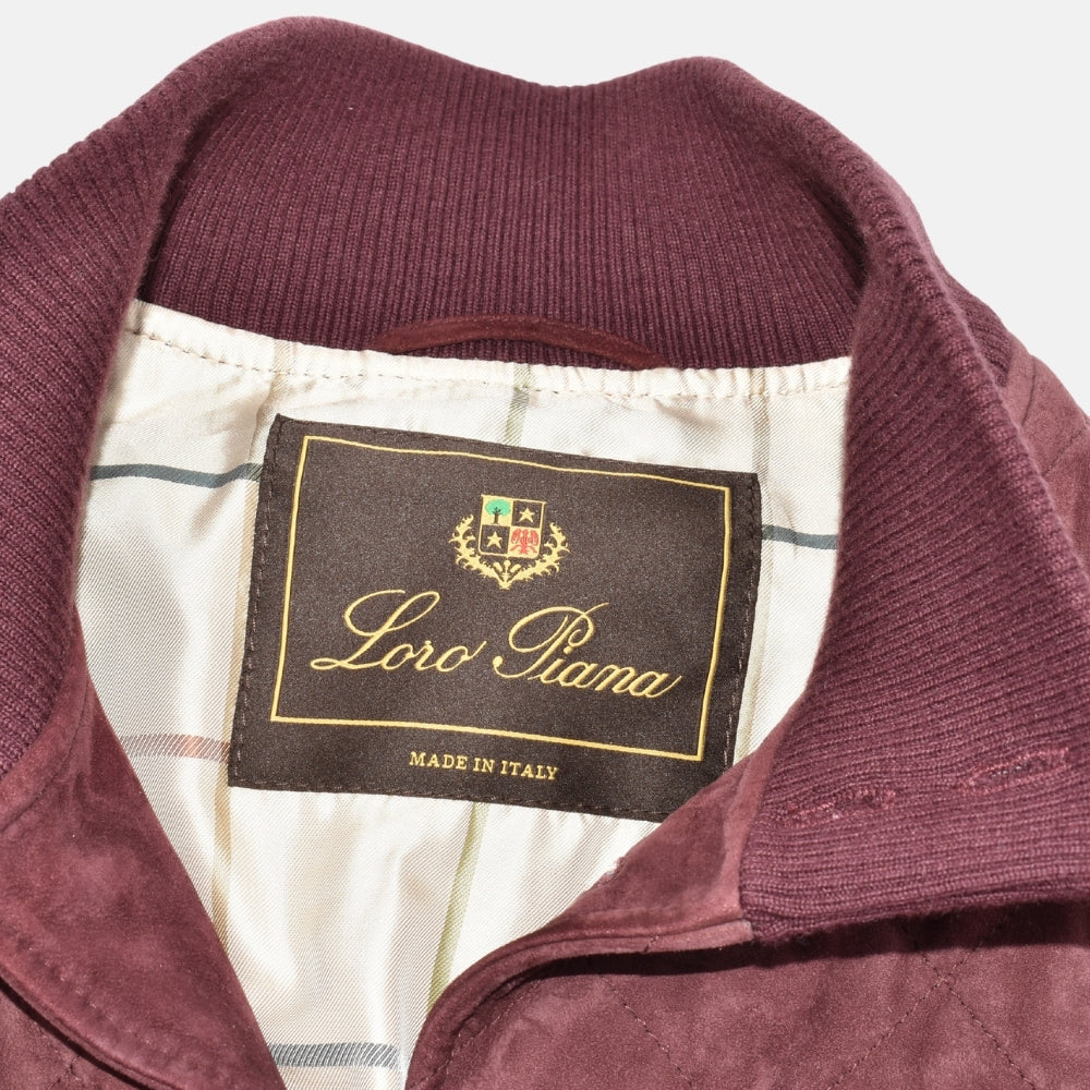 Bordeaux Vest made of Suede (L)