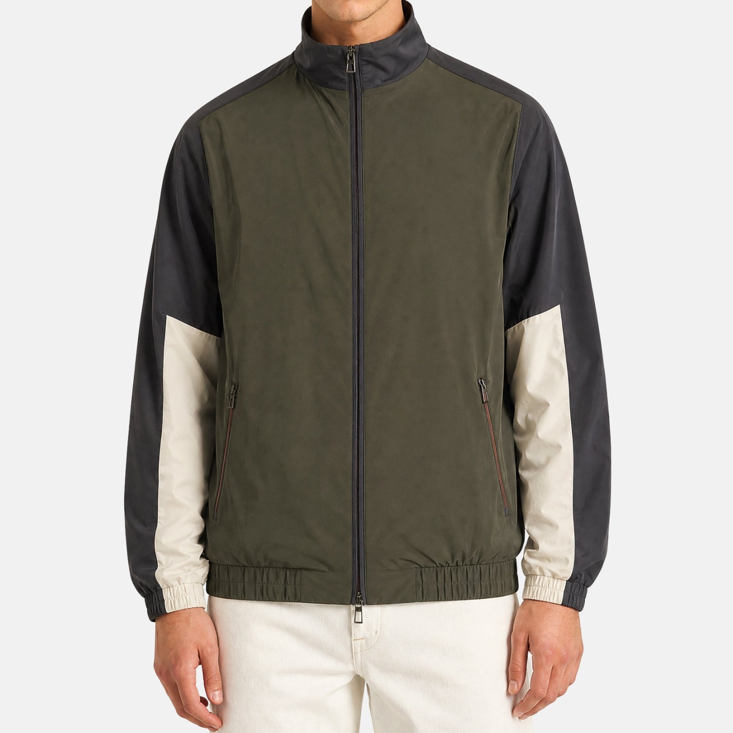 Loro Piana Windwish Storm System technical bomber jacket in multicolour