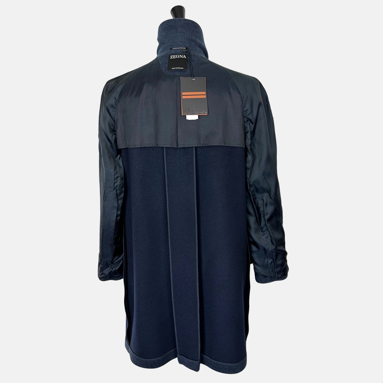Blue Coat made of Cashmere/Leather Details (EU 48)