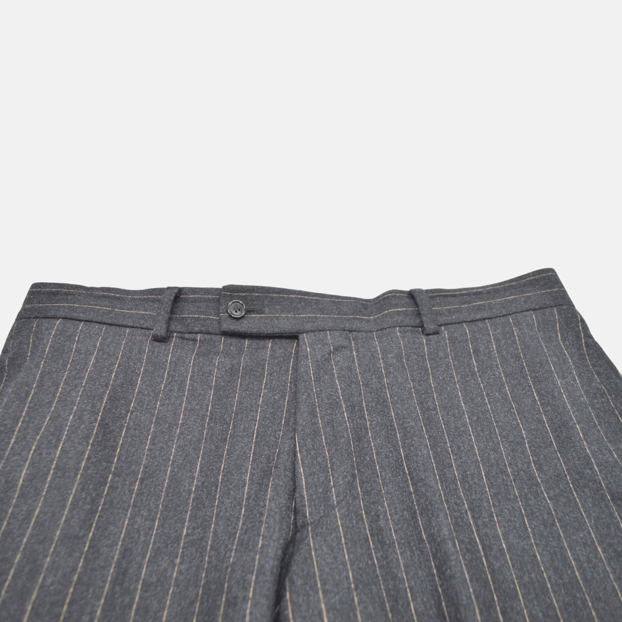 Dark Grey/Beige Pinstripe made of Virgin Wool (48)