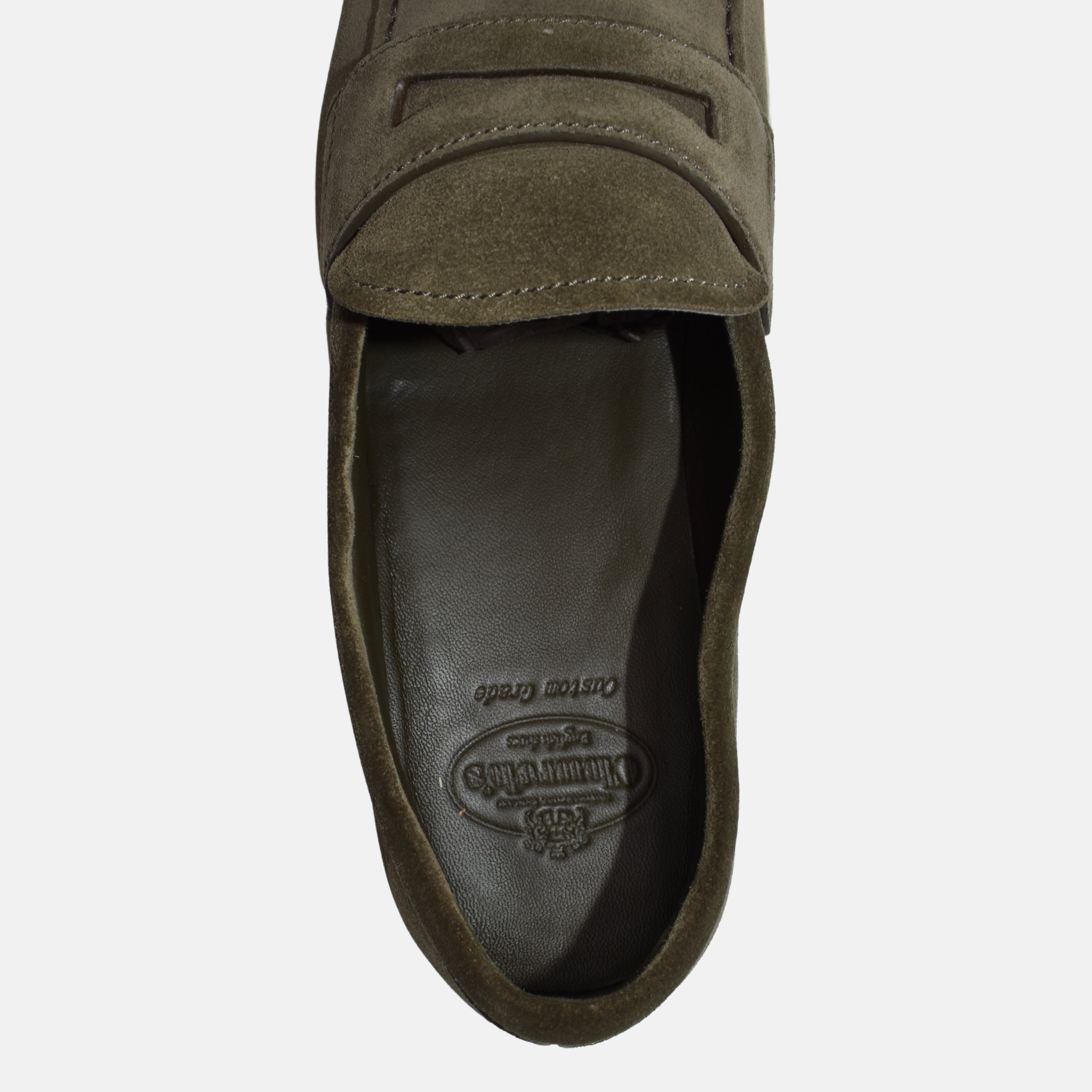 Khaki Suede Loafers (EU 43)