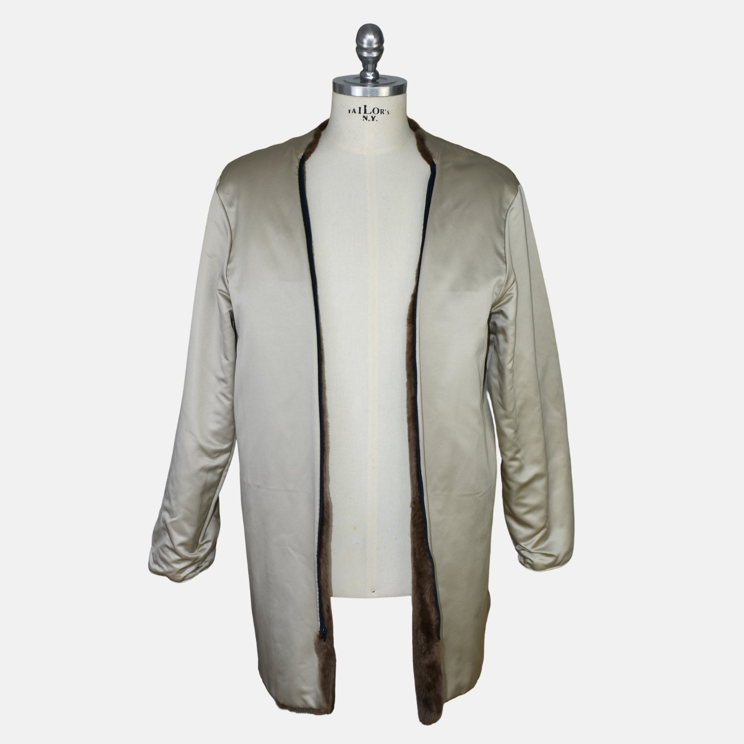 Black Beaver Lined "Storm System" Parka made of Cashmere (L)