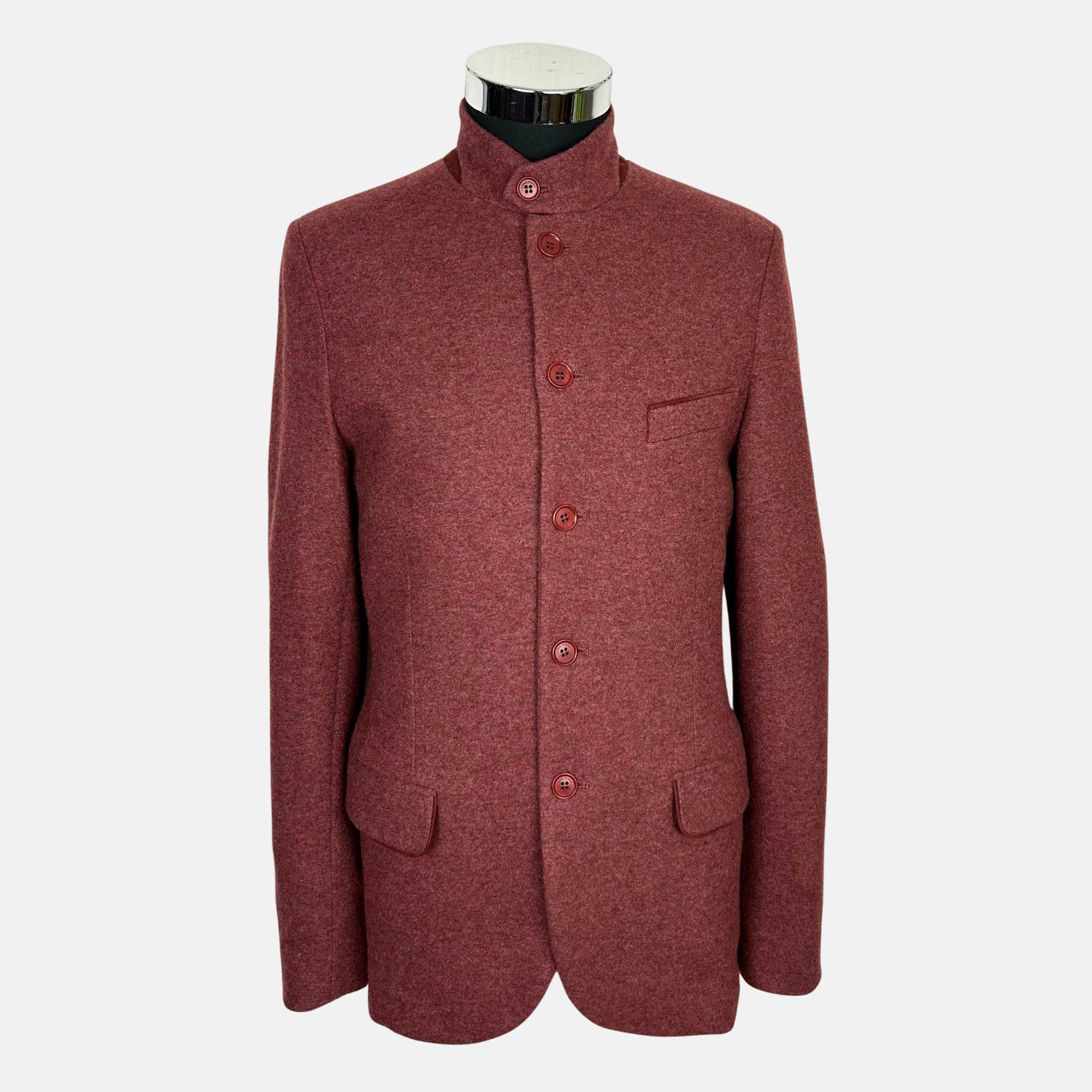 Red Mélange Jacket made of Cashmere (EU 48)