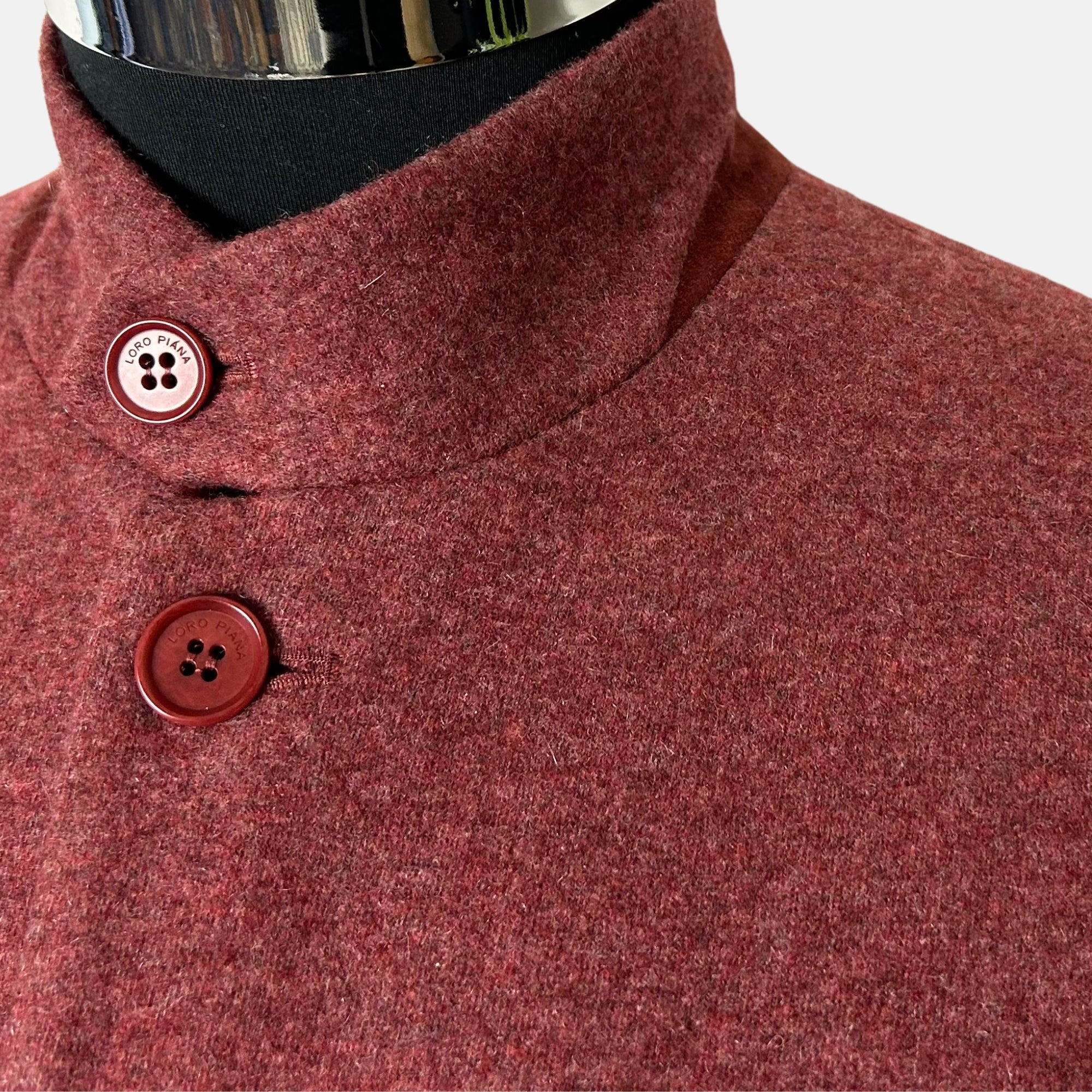 Red Mélange Jacket made of Cashmere (EU 48)