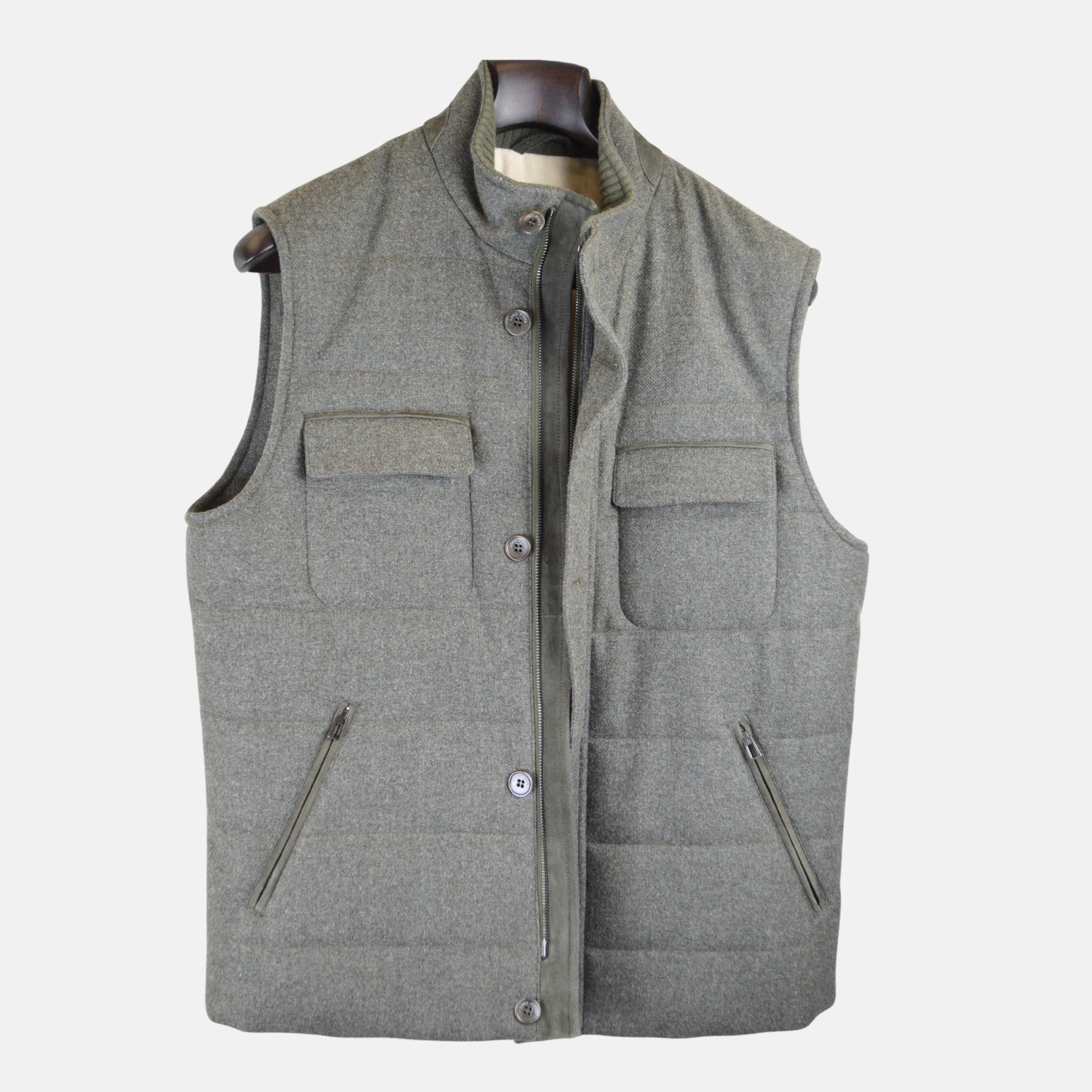 Grey Vest made of Cashmere/Virgin Wool (L)