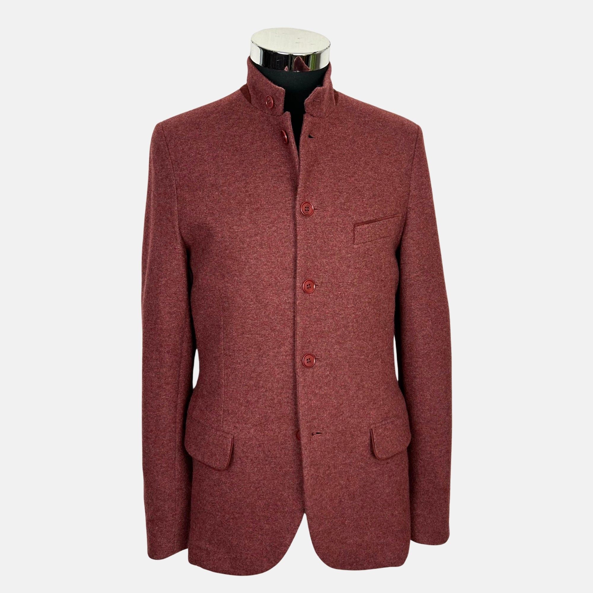 Red Mélange Jacket made of Cashmere (EU 48)