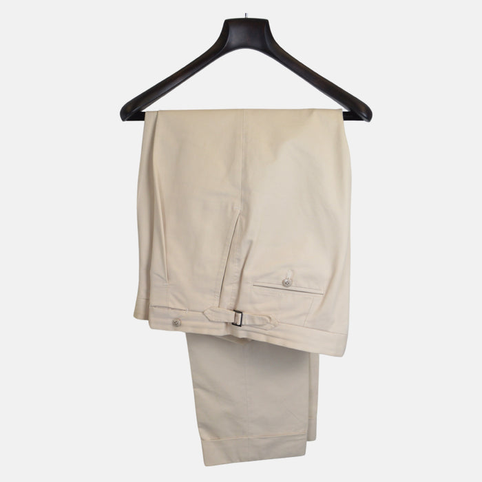 Cremefarbene Baumwollhose (W36)