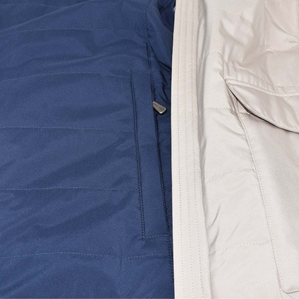 Navy/Beige Reversible Vest made of Nylon (XL)