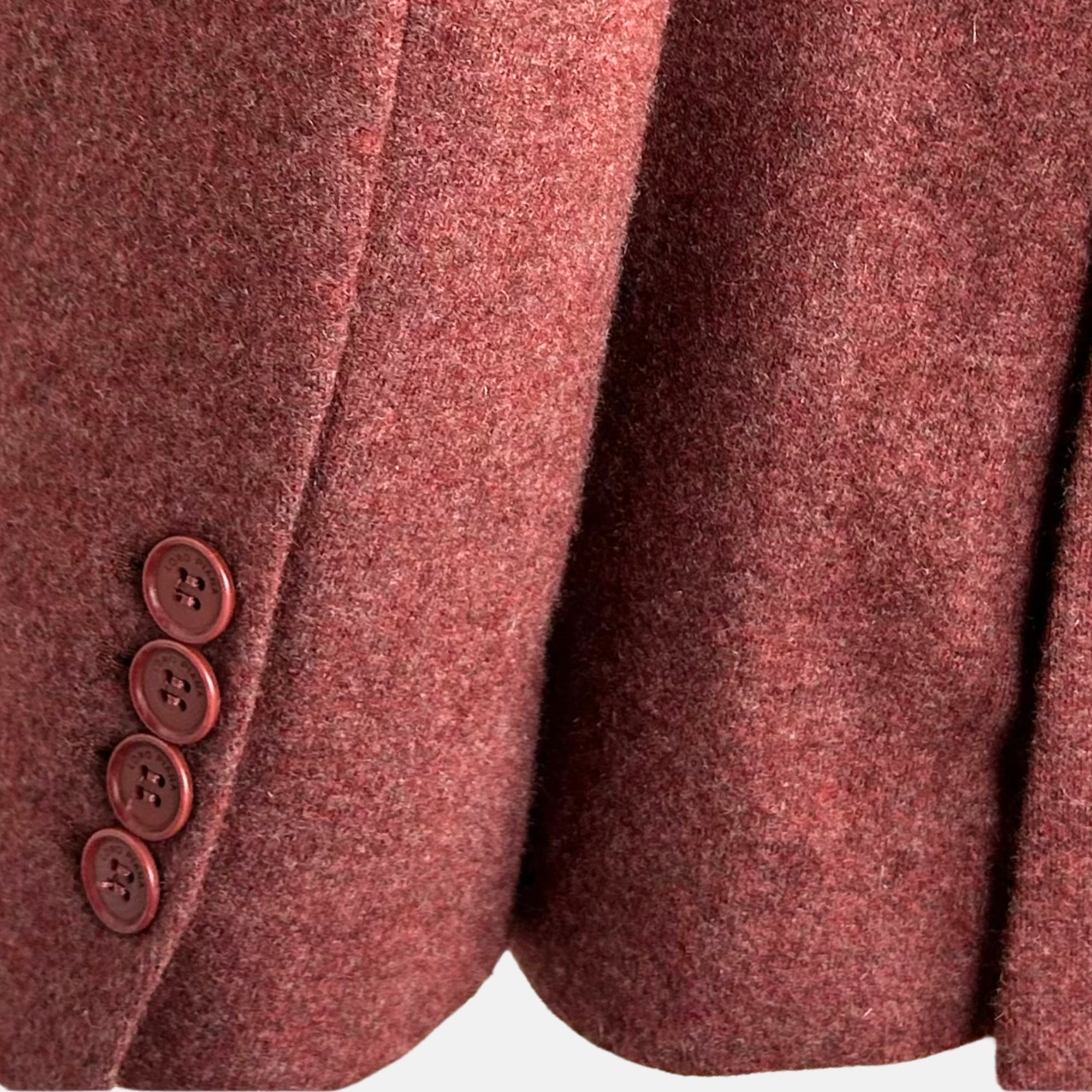 Red Mélange Jacket made of Cashmere (EU 48)