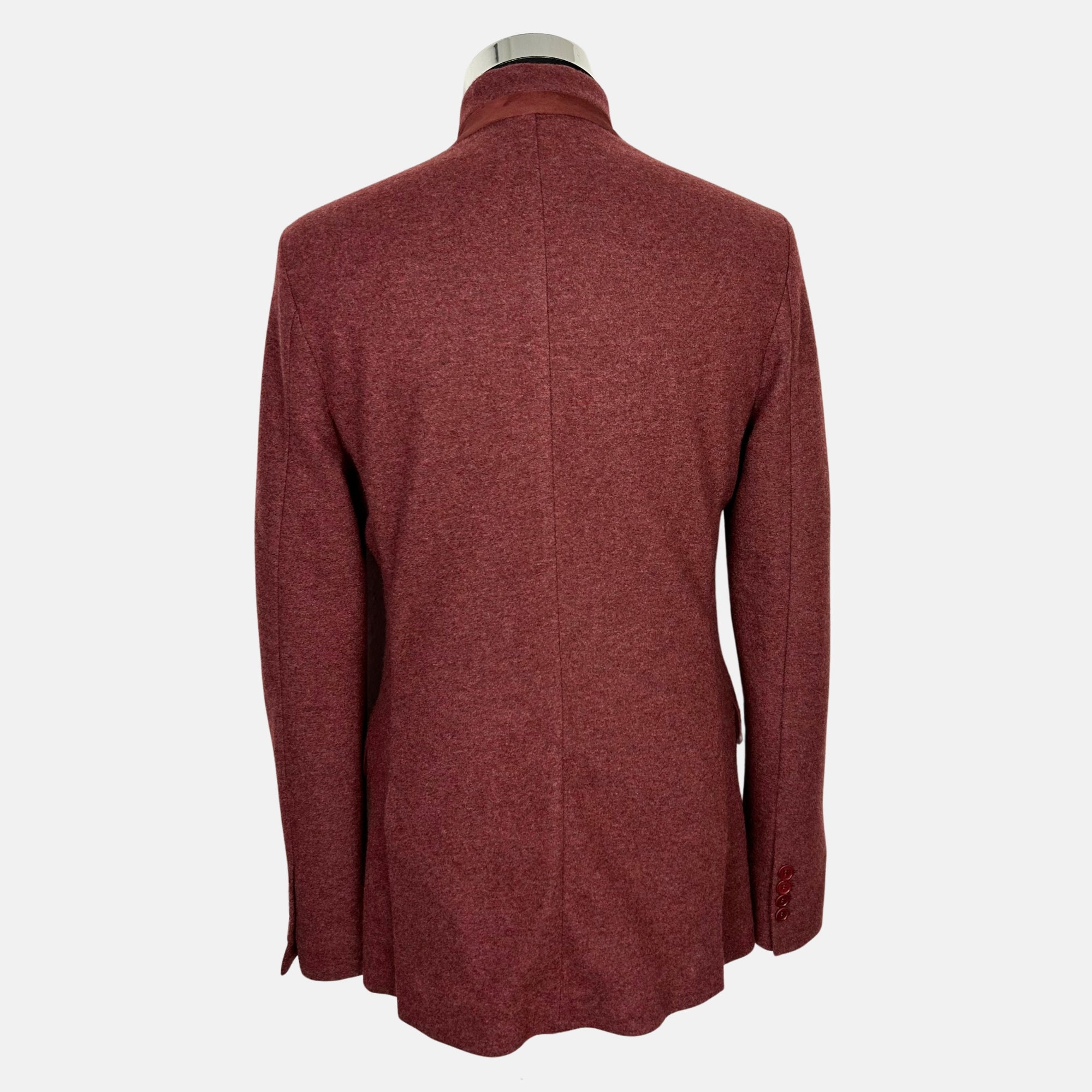 Red Mélange Jacket made of Cashmere (EU 48)