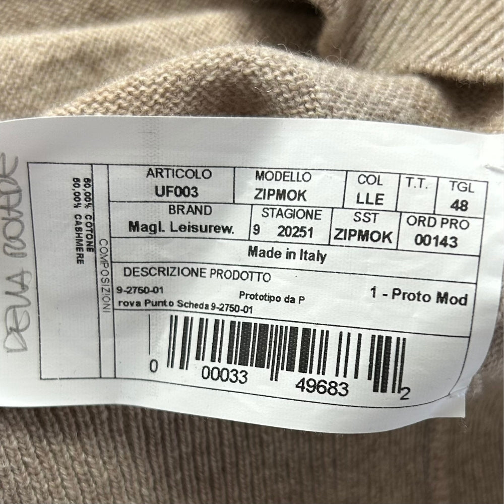 Beige Sweater made of Cashmere/Cotton (EU 48)