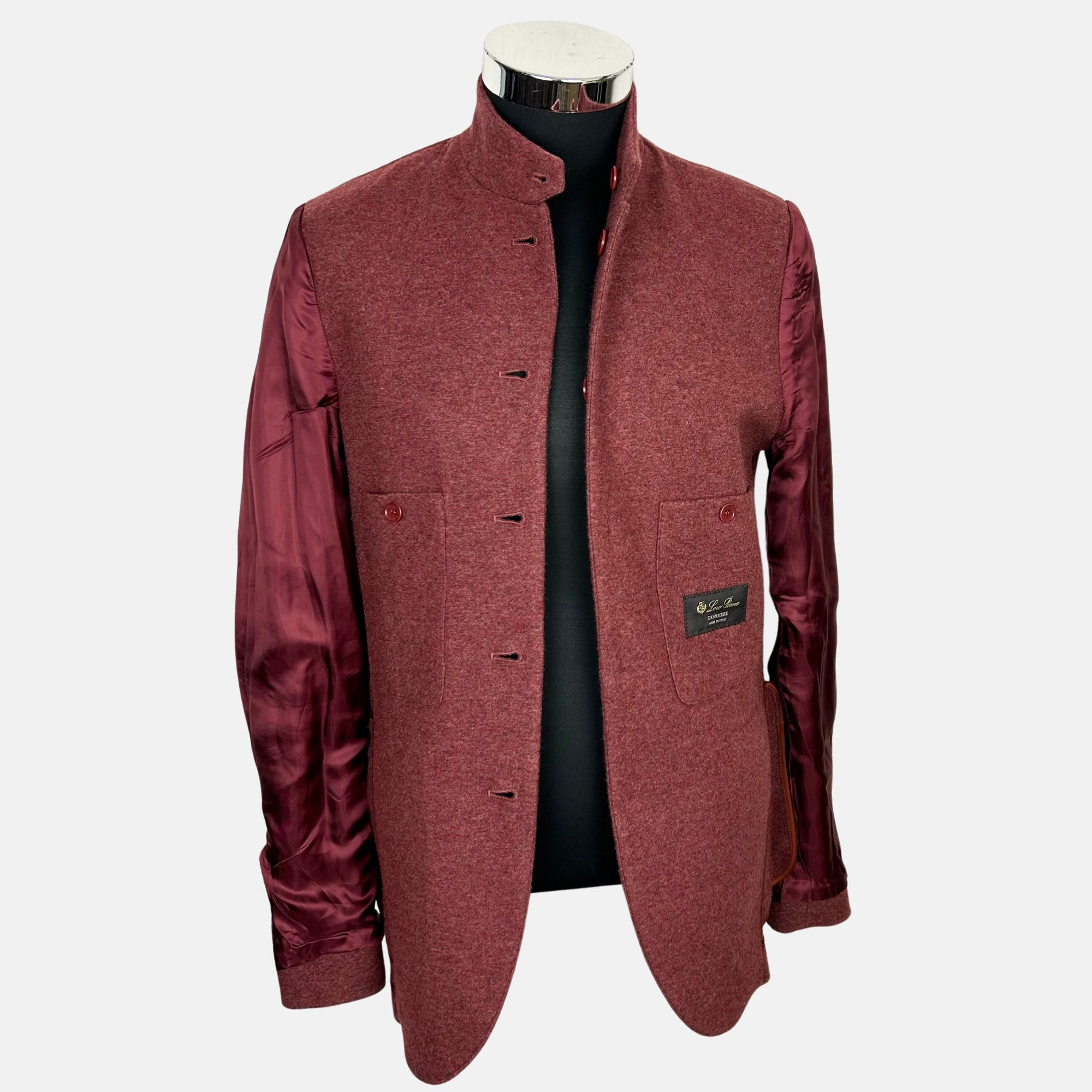 Red Mélange Jacket made of Cashmere (EU 48)