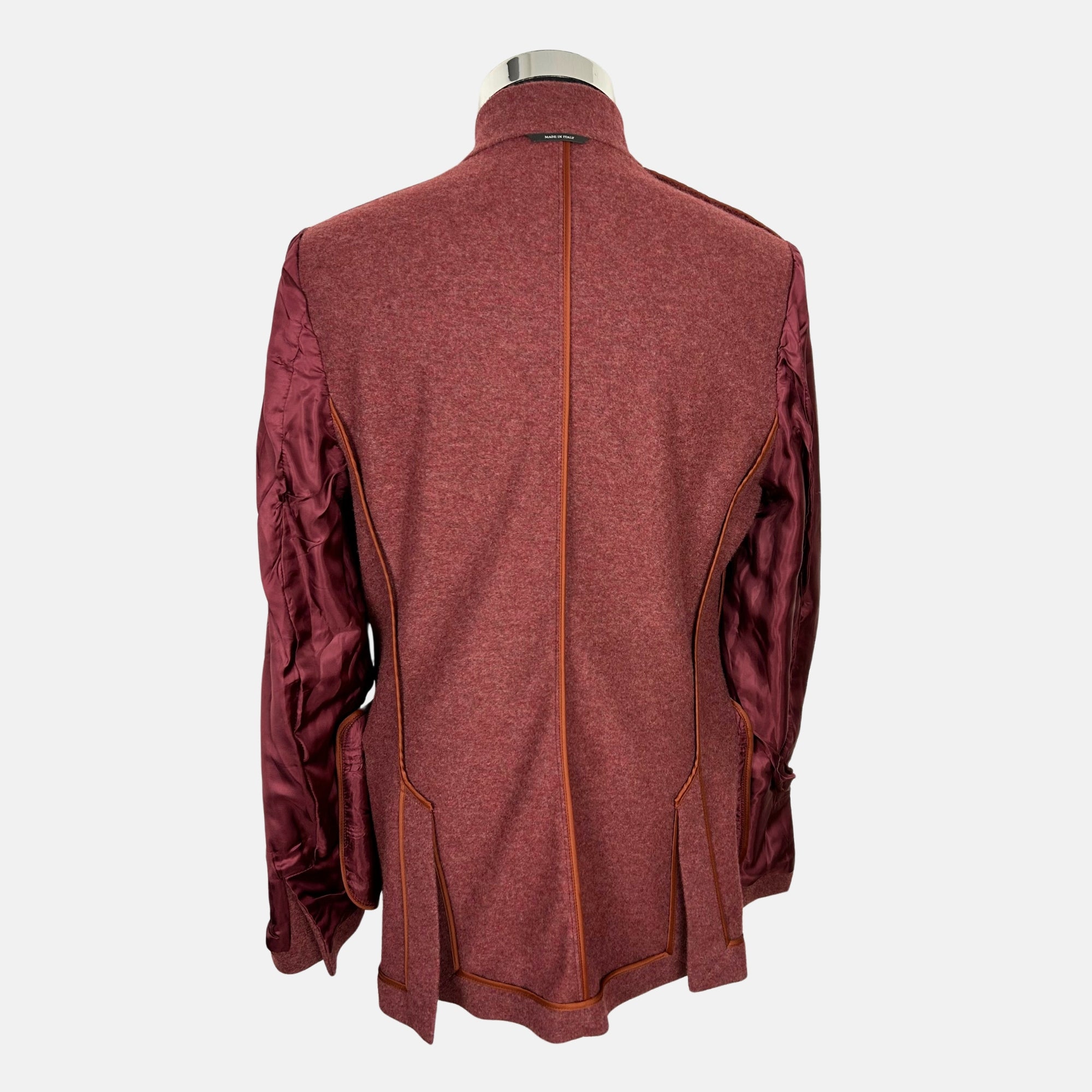 Red Mélange Jacket made of Cashmere (EU 48)