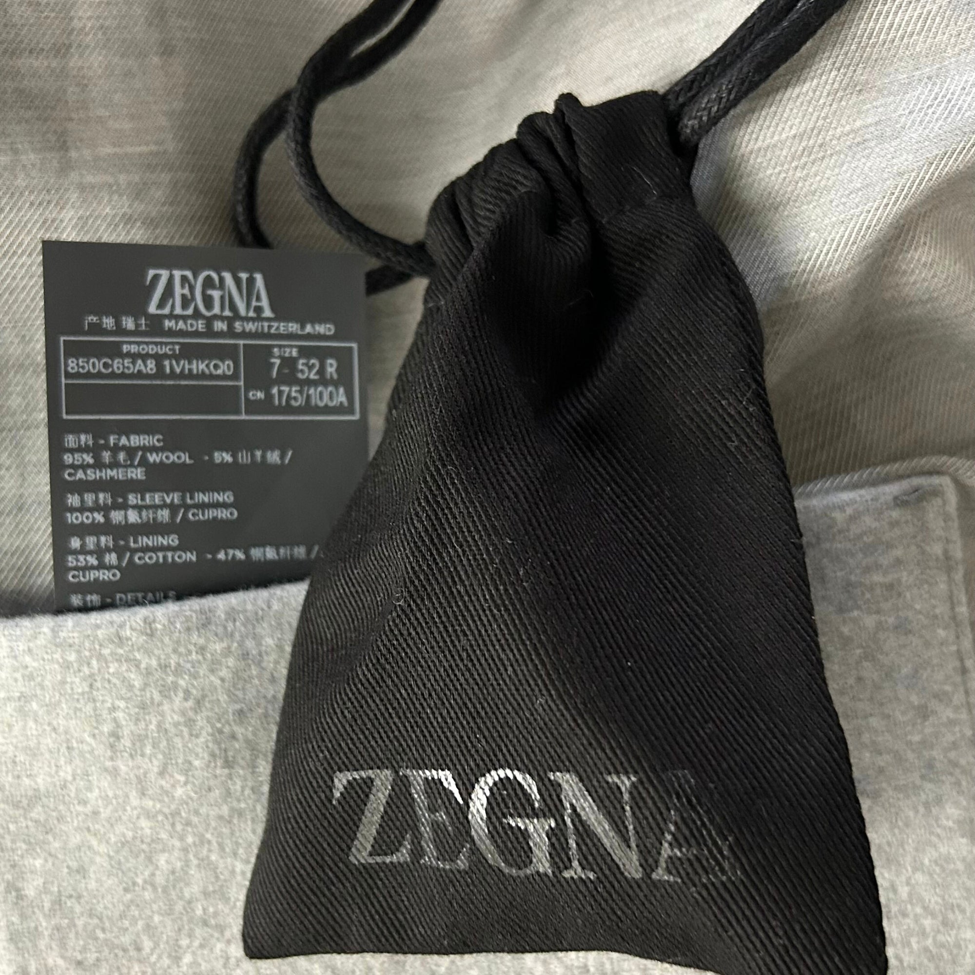 Gray Melange Jacket made of Cashmere (EU 52)