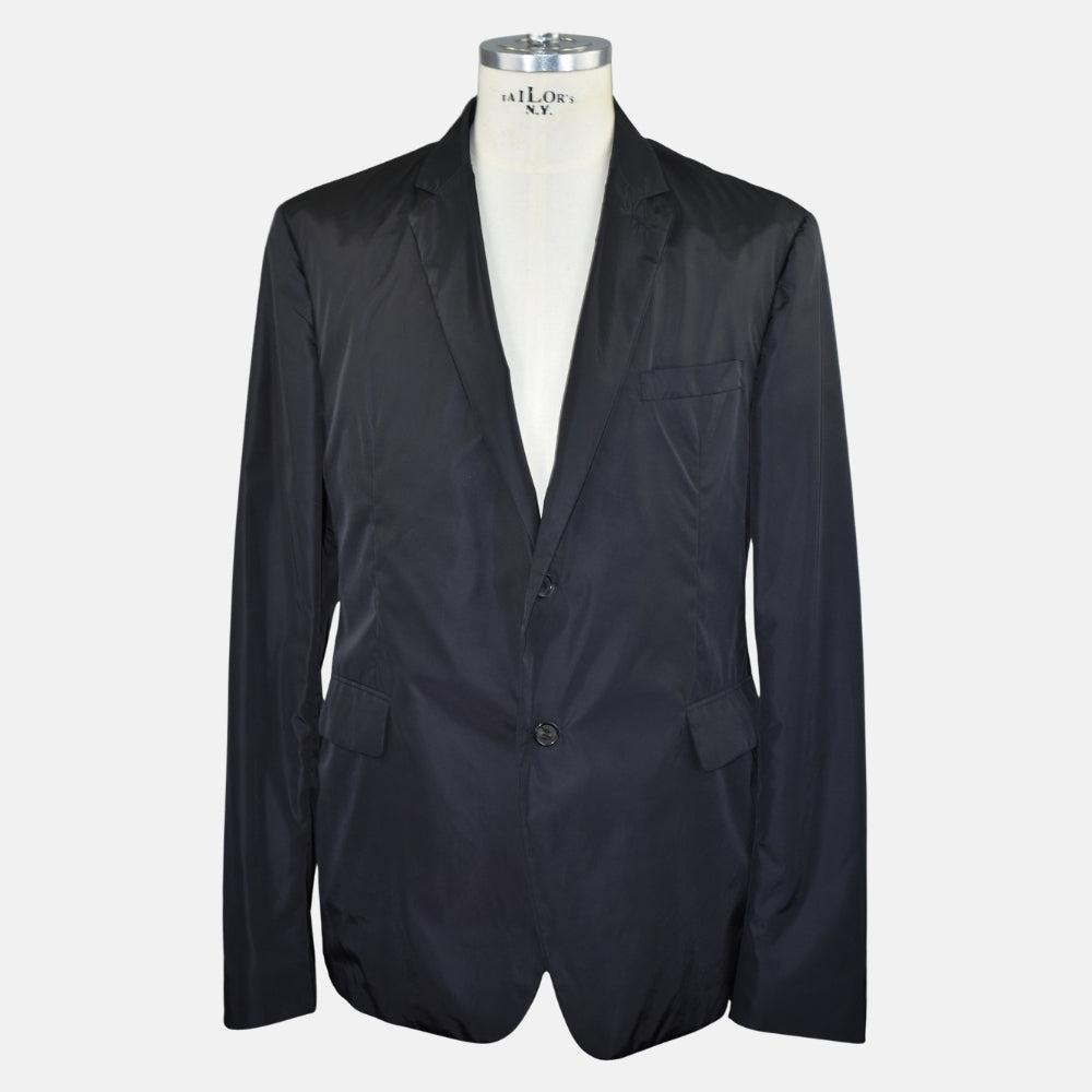 Black Polyester Blazer