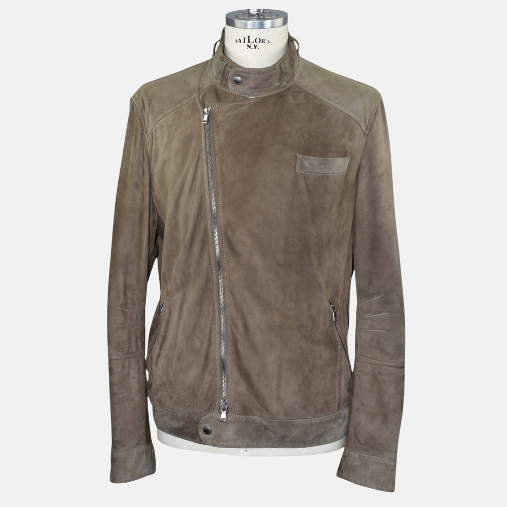 Brown Suede Jacket L