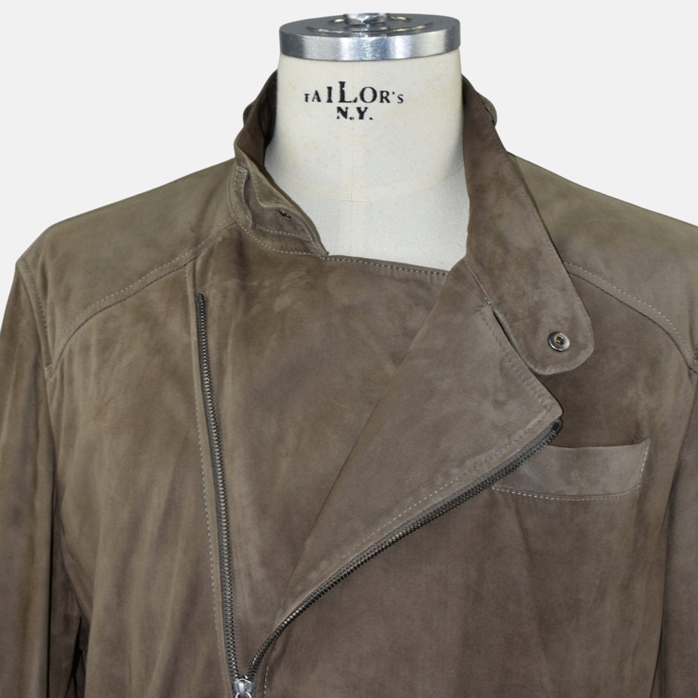 Brown Suede Jacket L
