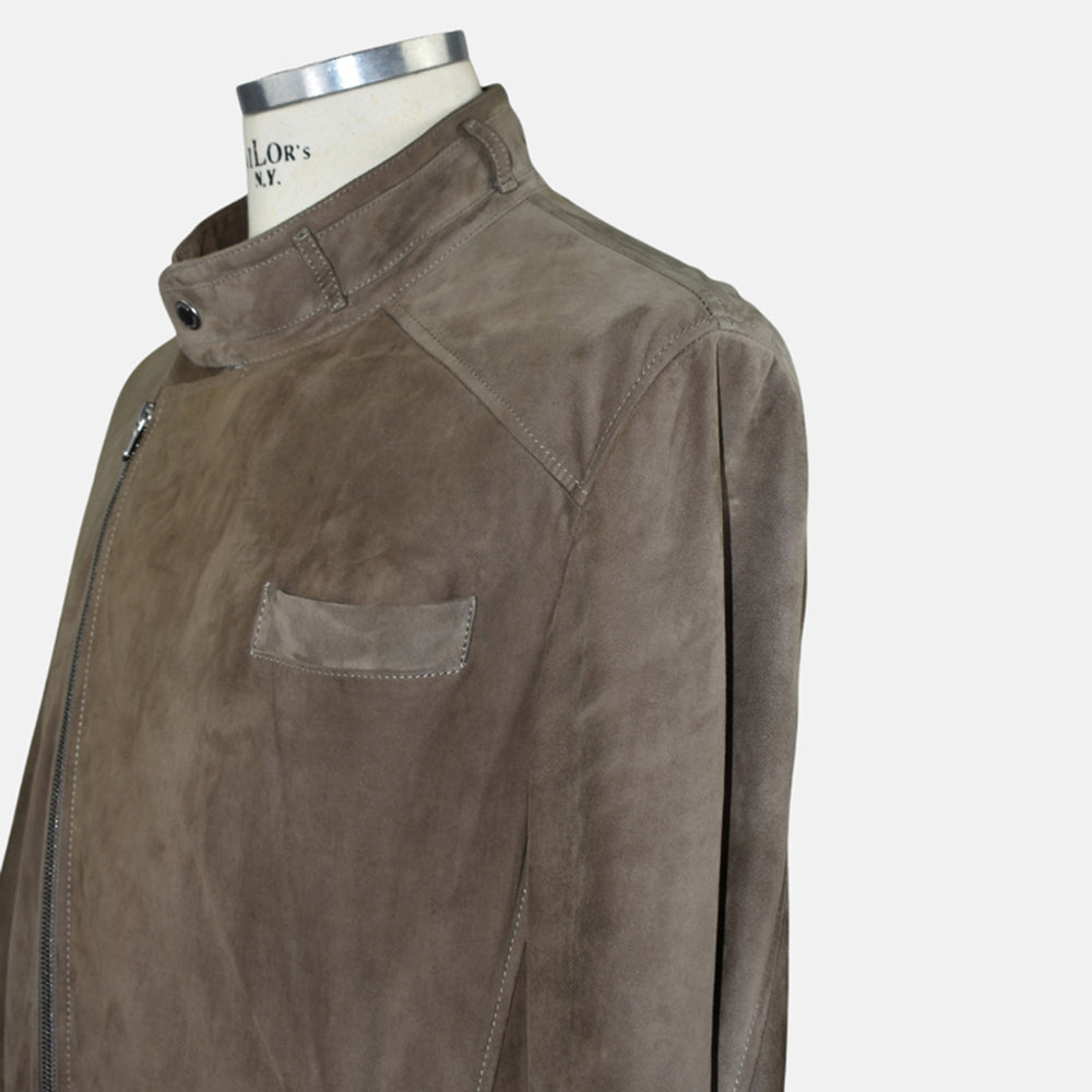 Brown Suede Jacket L