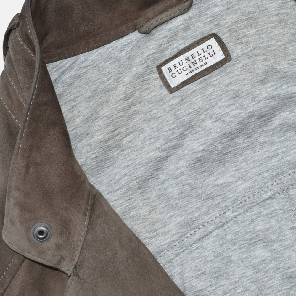 Brown Suede Jacket L