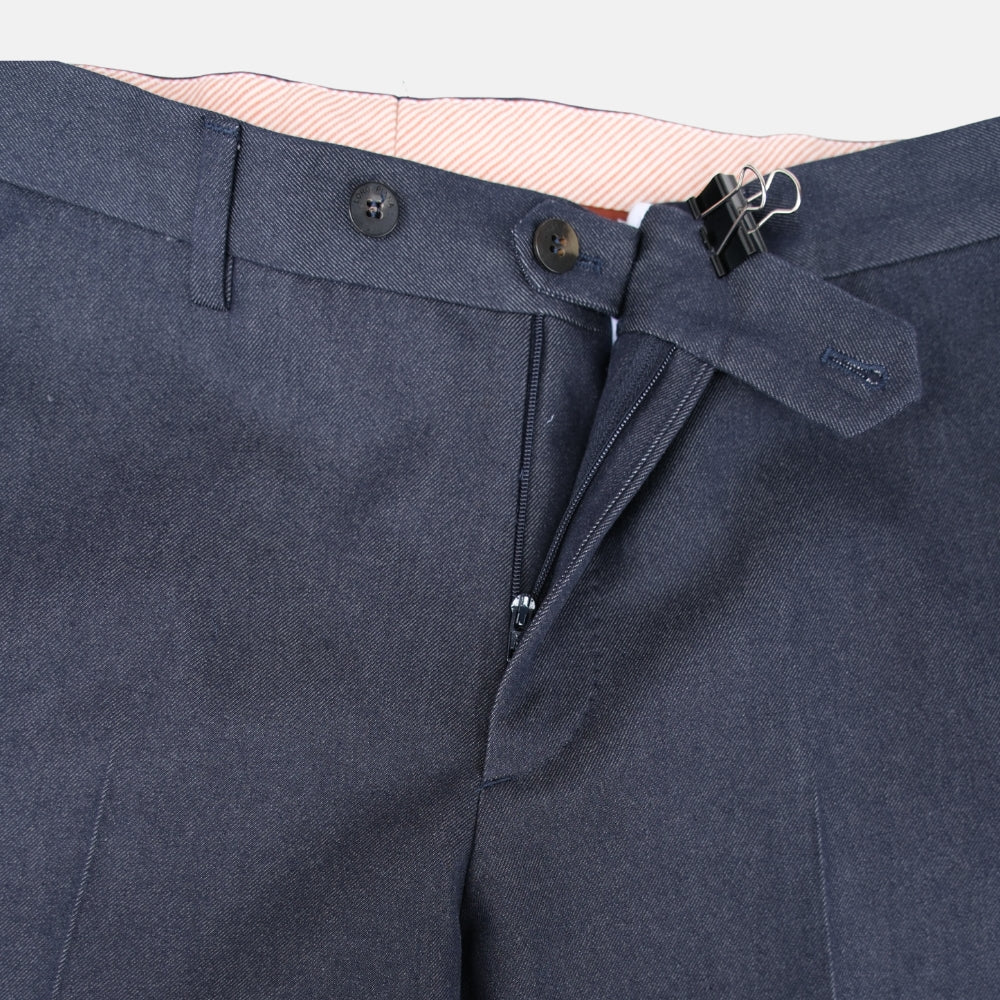 Navy Denim Wool Blend Sport Suit made of Cotton/Wool (EU 48)