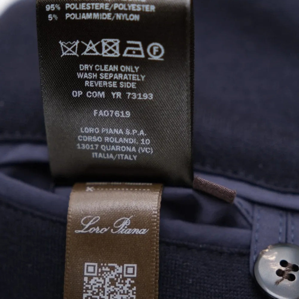 Navy Blue Cashmere Lined "Traveller" Jacket
