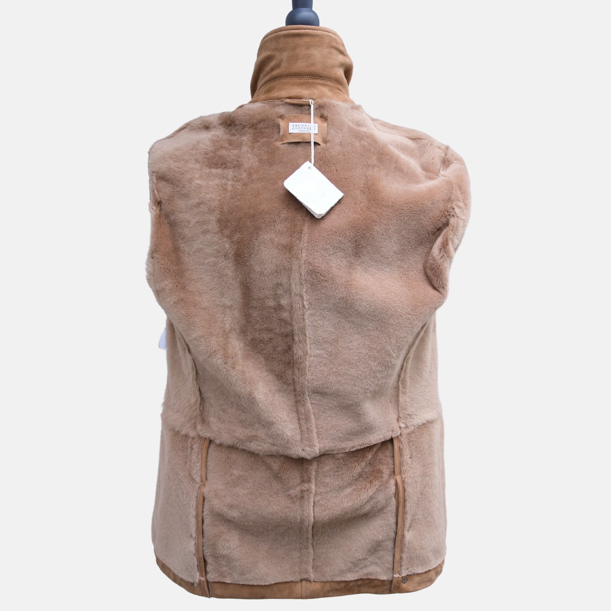 Beige Shearling Jacket (S)