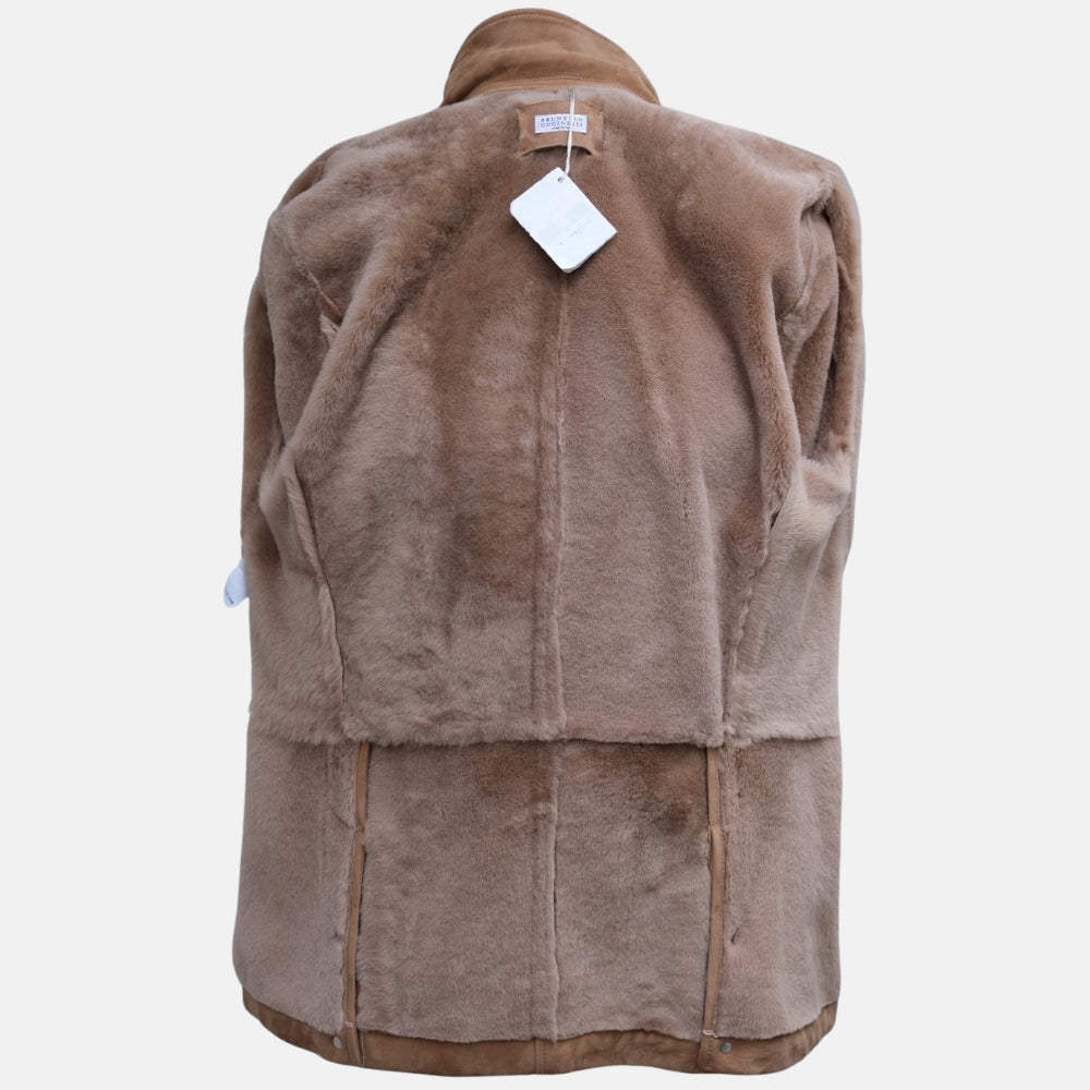 Brown Traveller Shearling Field Jacket (M)