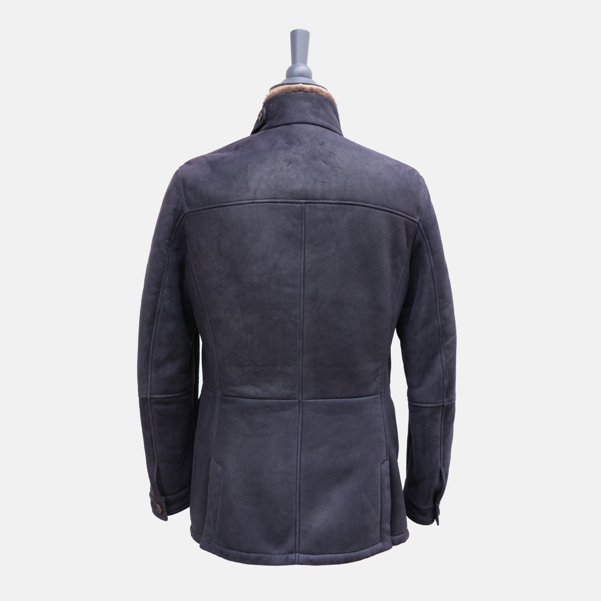 Navy Shearling Jacket (M)