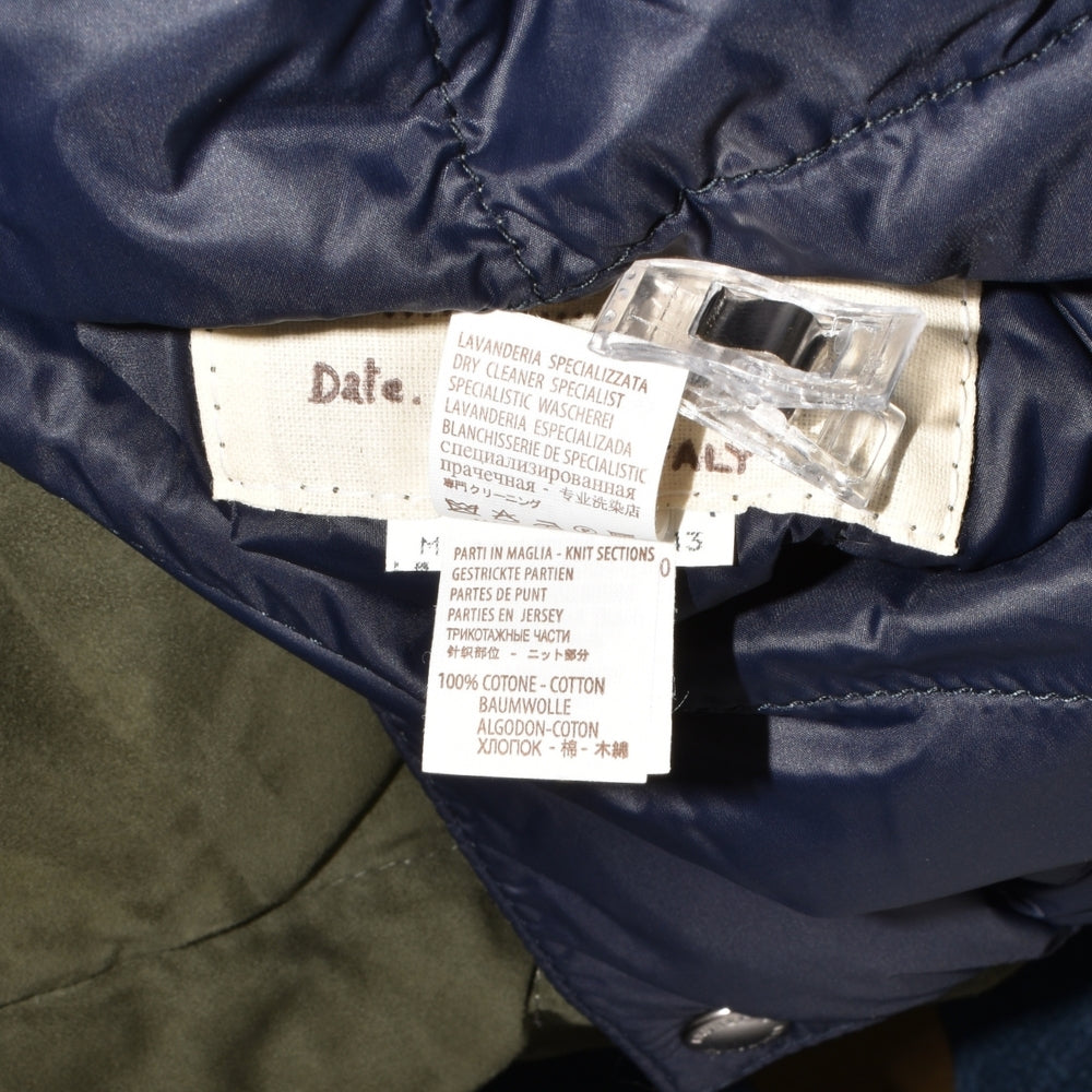 Olive Reversible Suede Down Vest (M)