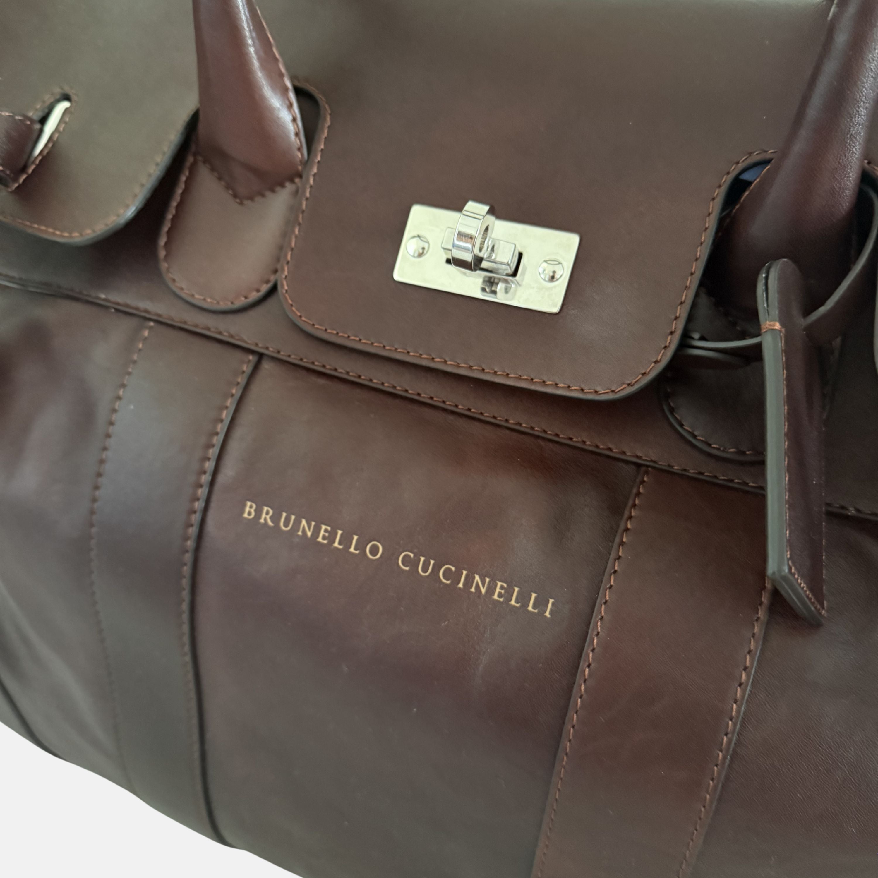 Brown Traveller Leather Bag
