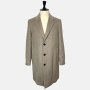 Greige Melange Coat made of Cashmere (EU 52)