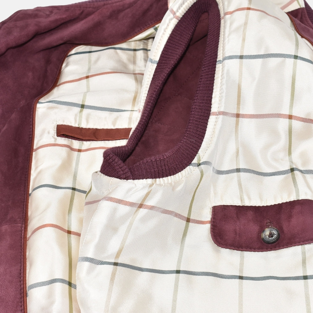 Bordeaux Vest made of Suede (L)