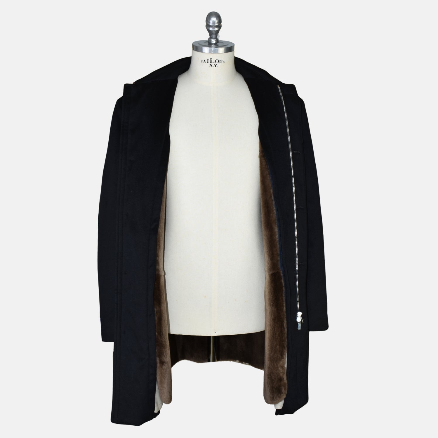 Black Beaver Lined "Storm System" Parka made of Cashmere (L)