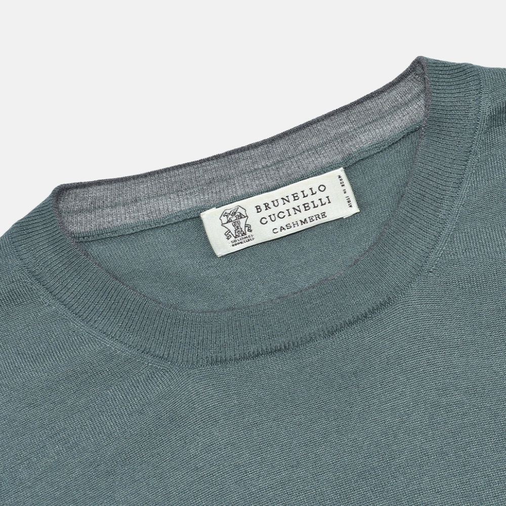 Green Cashmere Silk Sweater