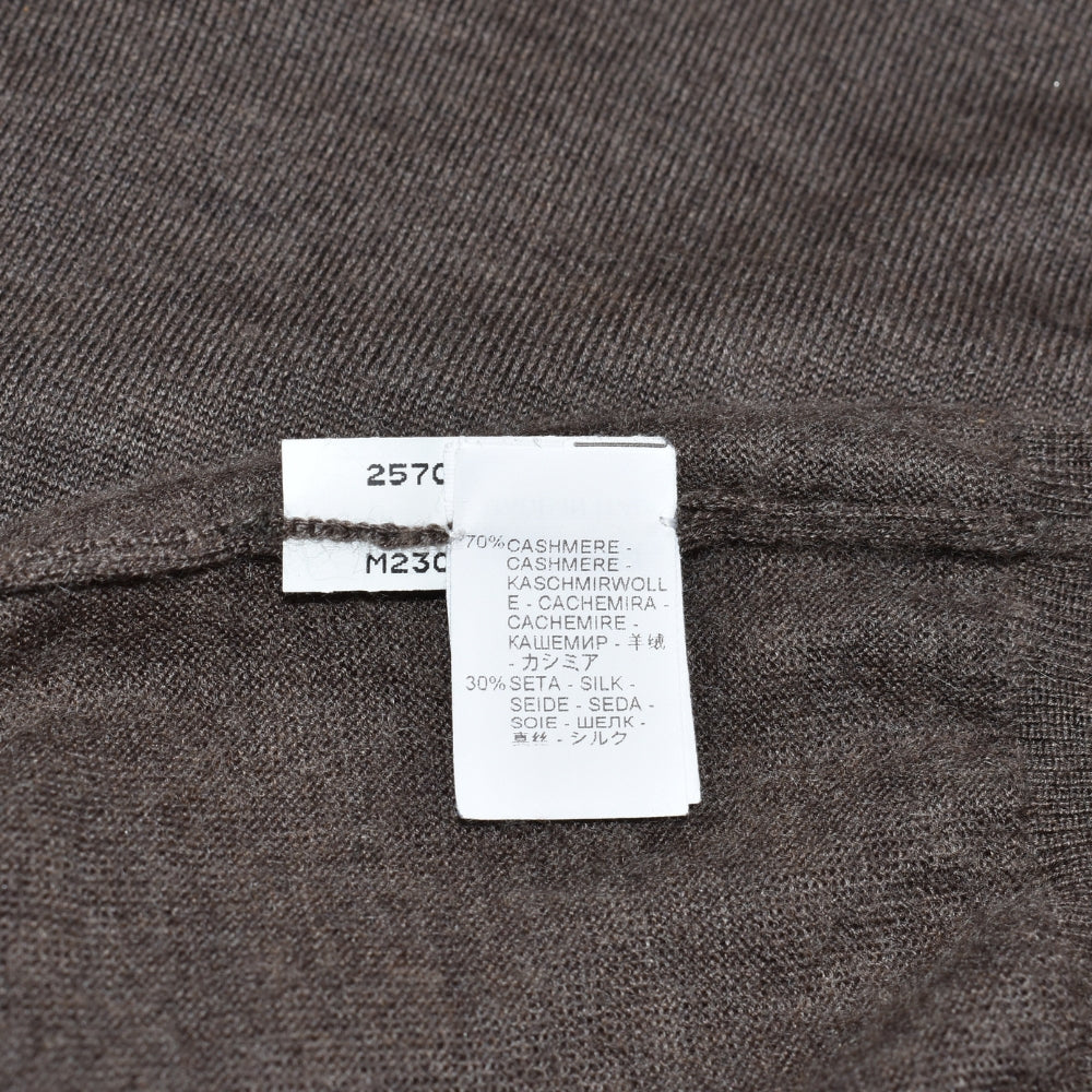 Brown Cashmere Silk Crewneck