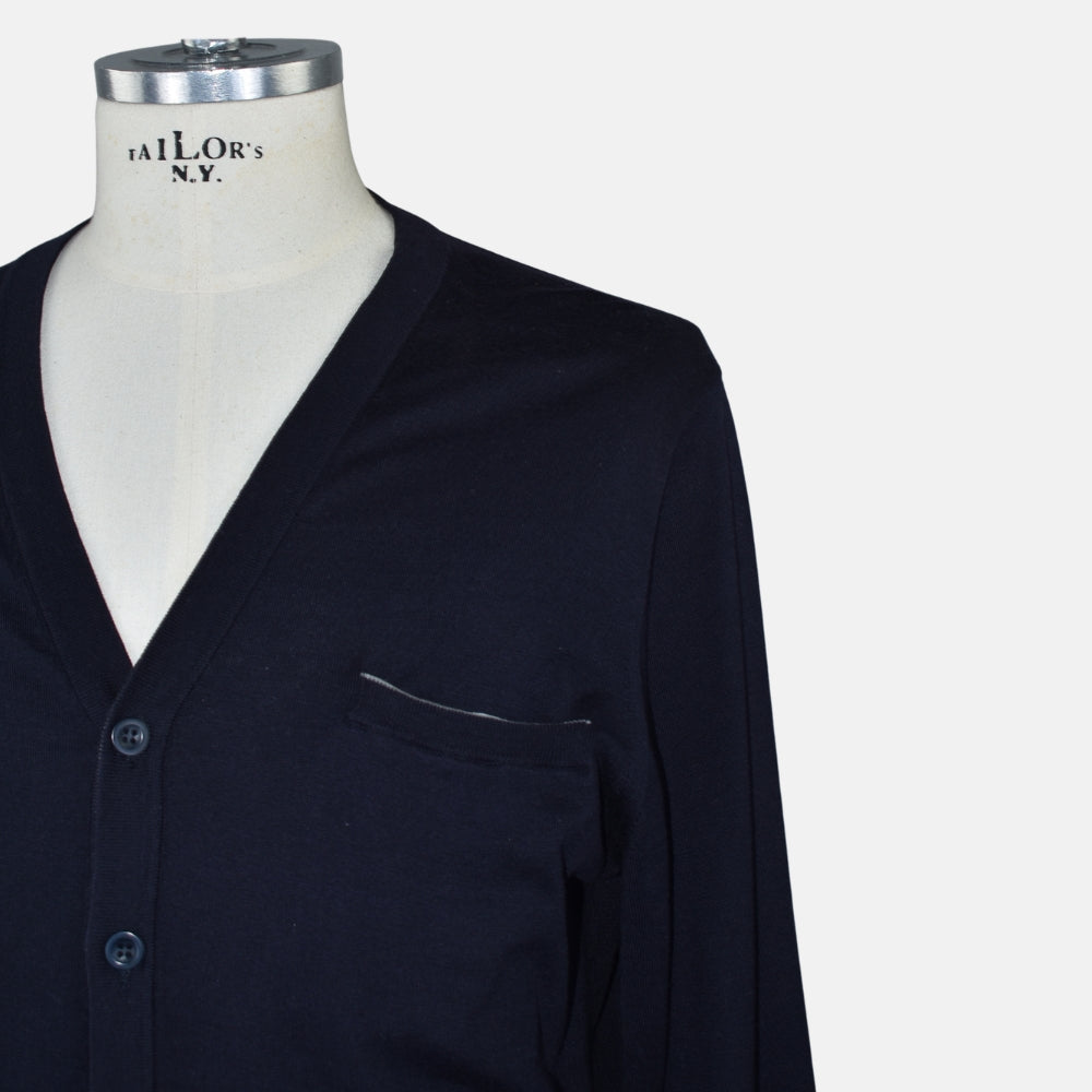 Navy Cardigan Cotton