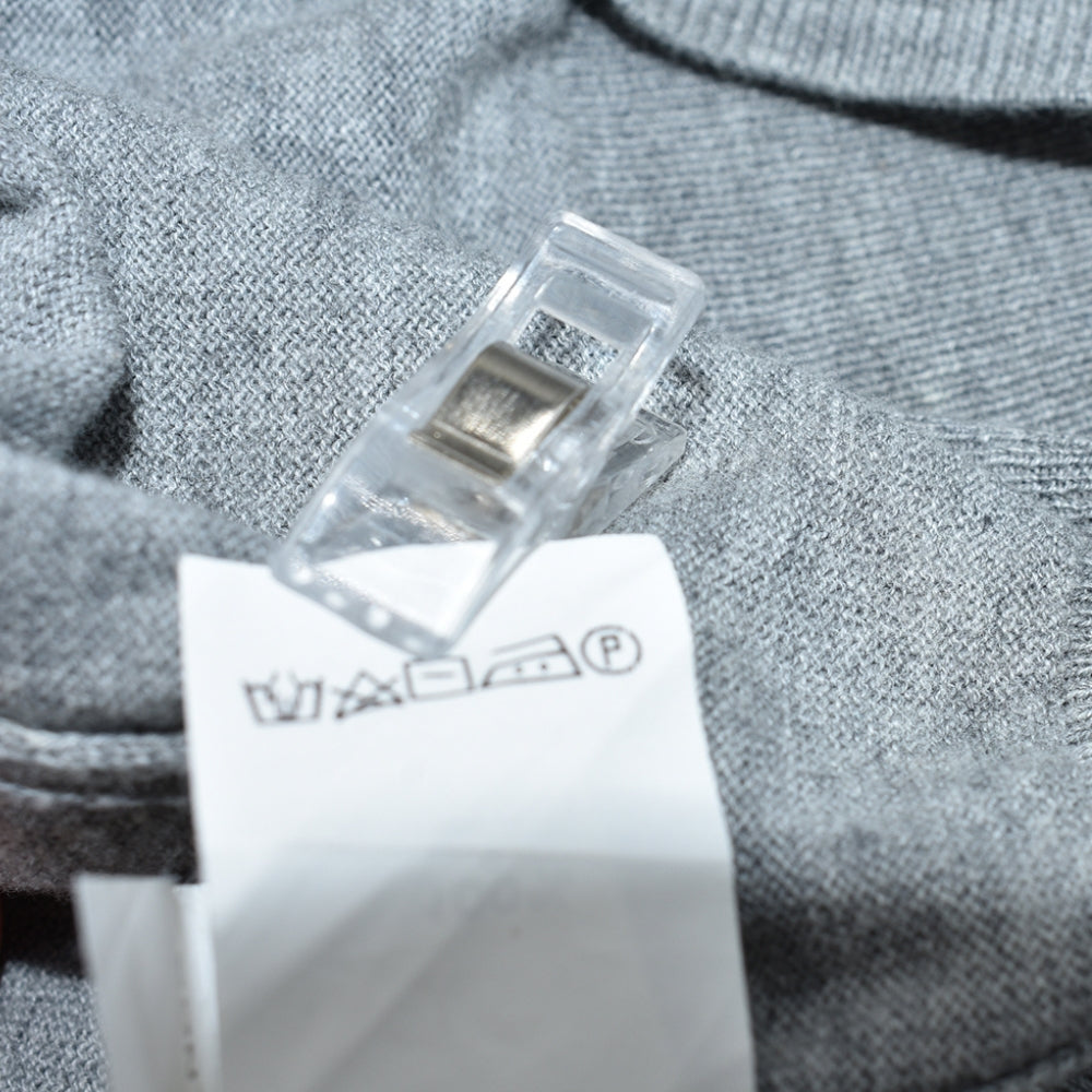 Grey Longsleeve Polo Cotton