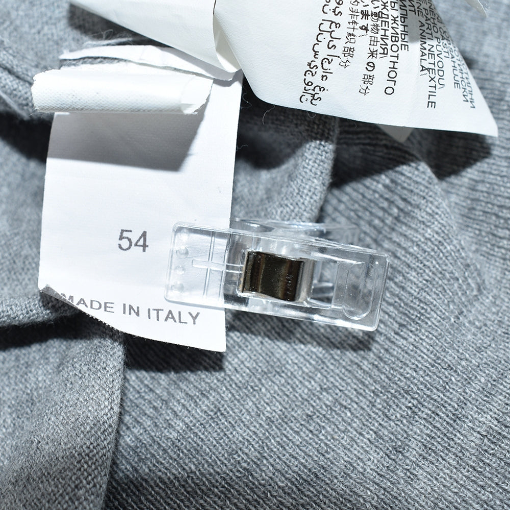 Grey Longsleeve Polo Cotton
