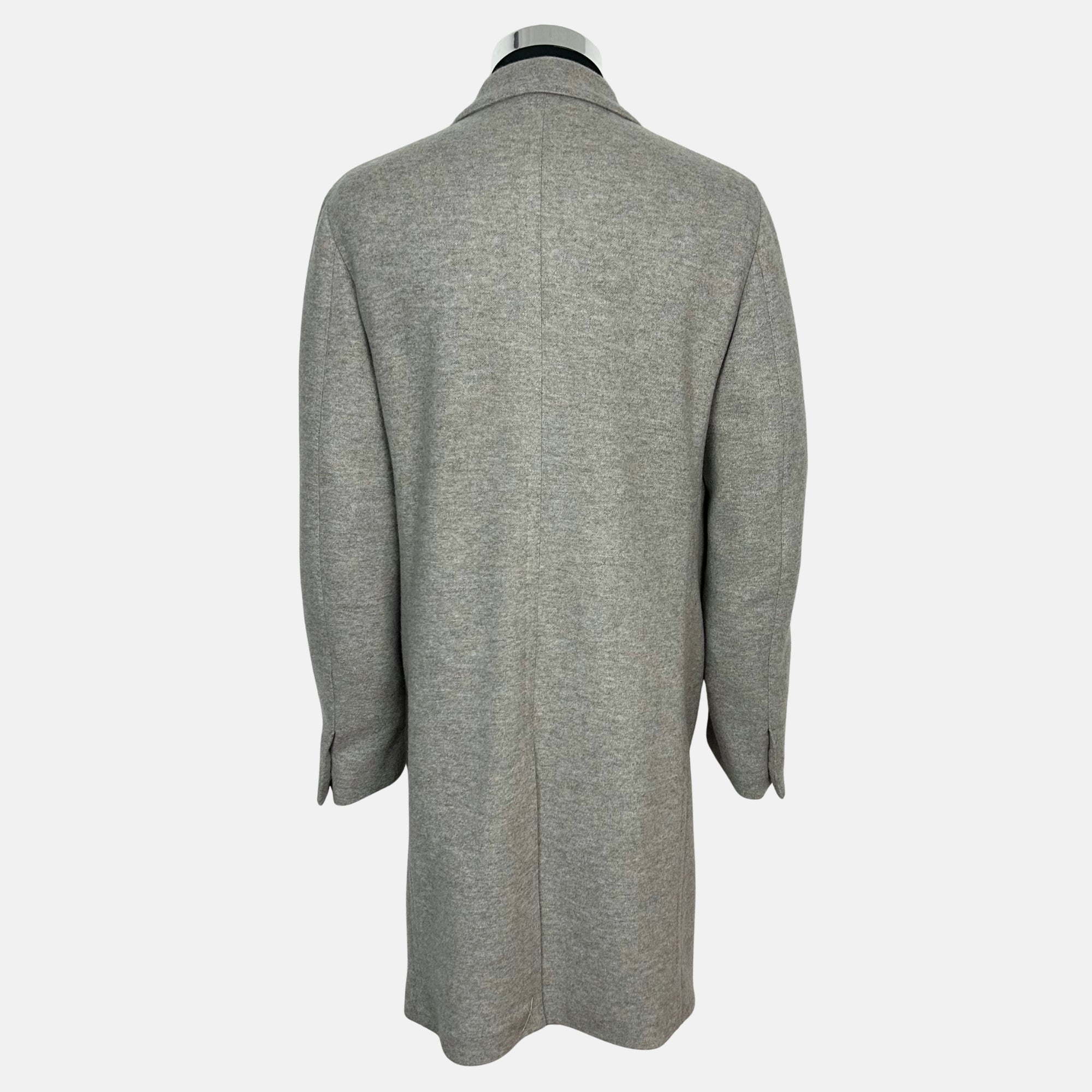 Gray Melange Coat made of  Cashmere (EU 48)
