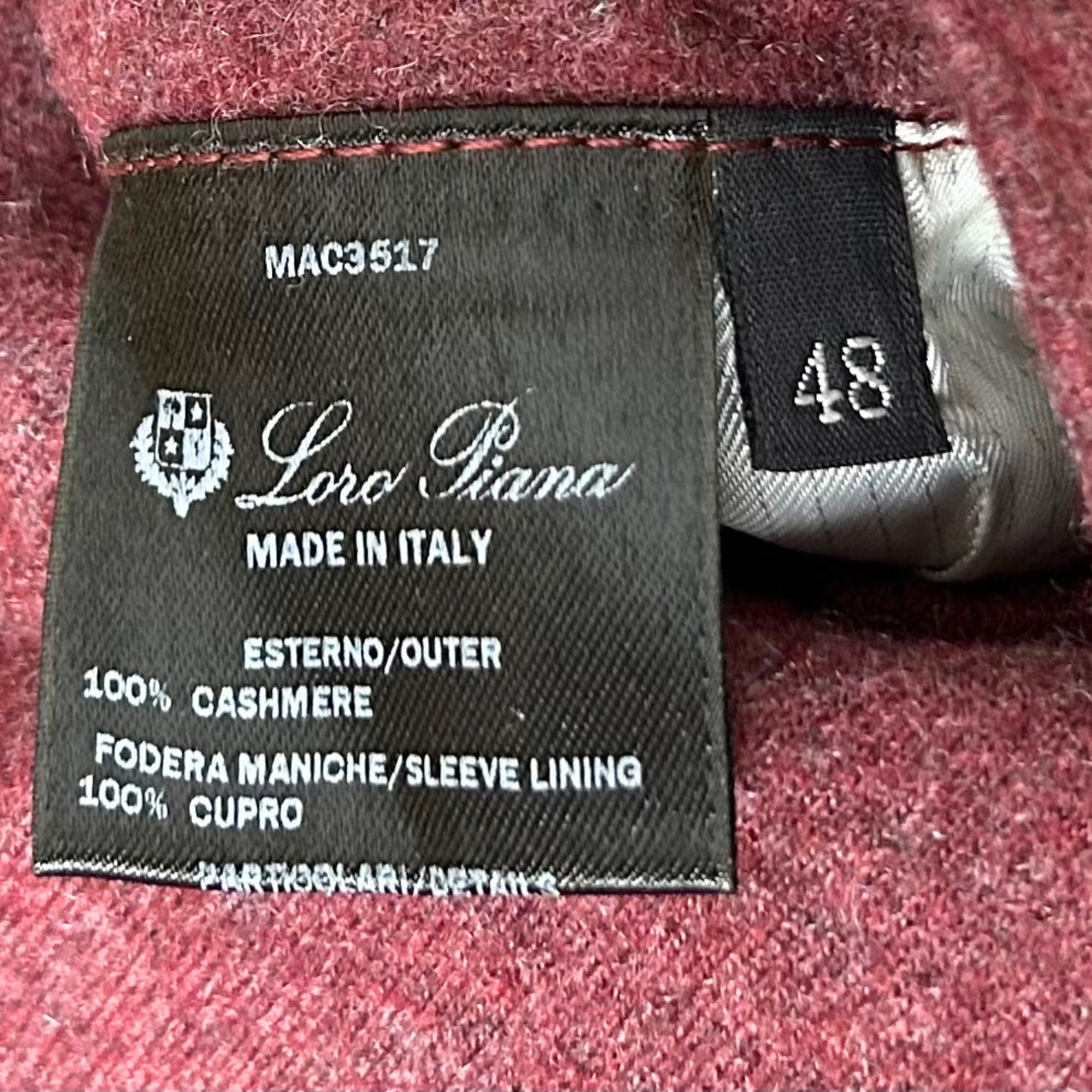 Red Mélange Jacket made of Cashmere (EU 48)