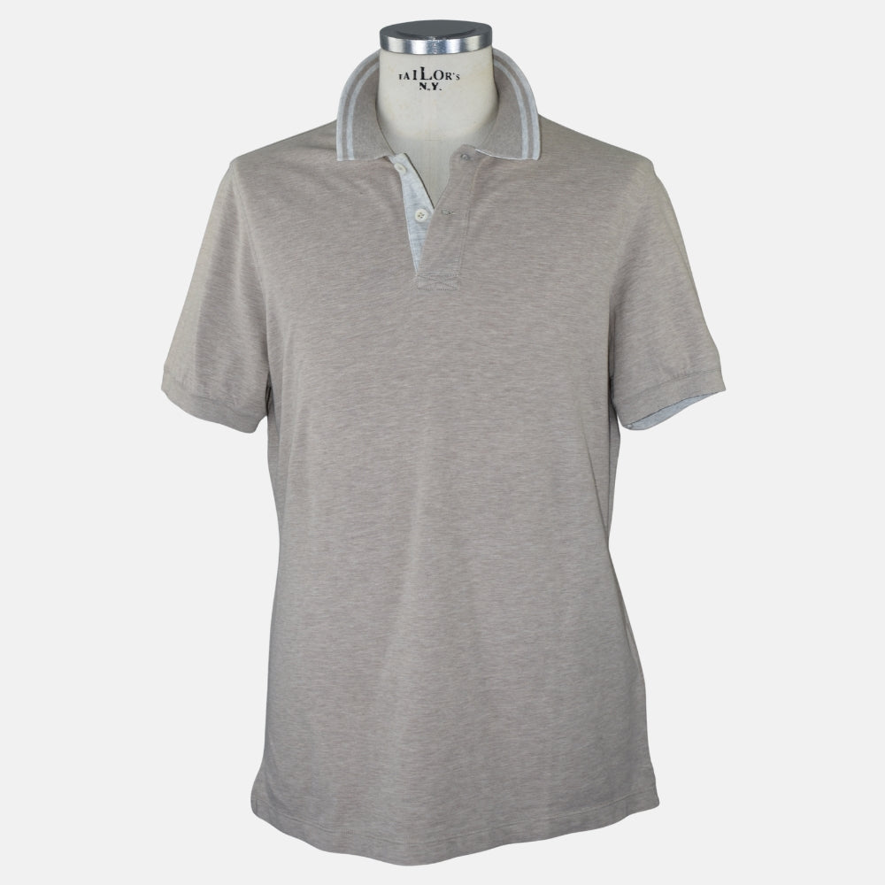 Light Brown Cotton Polo