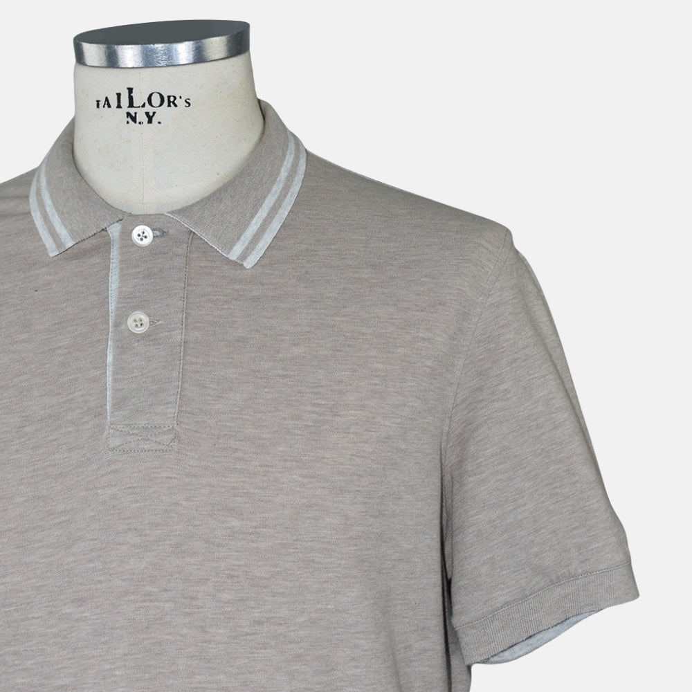 Light Brown Cotton Polo