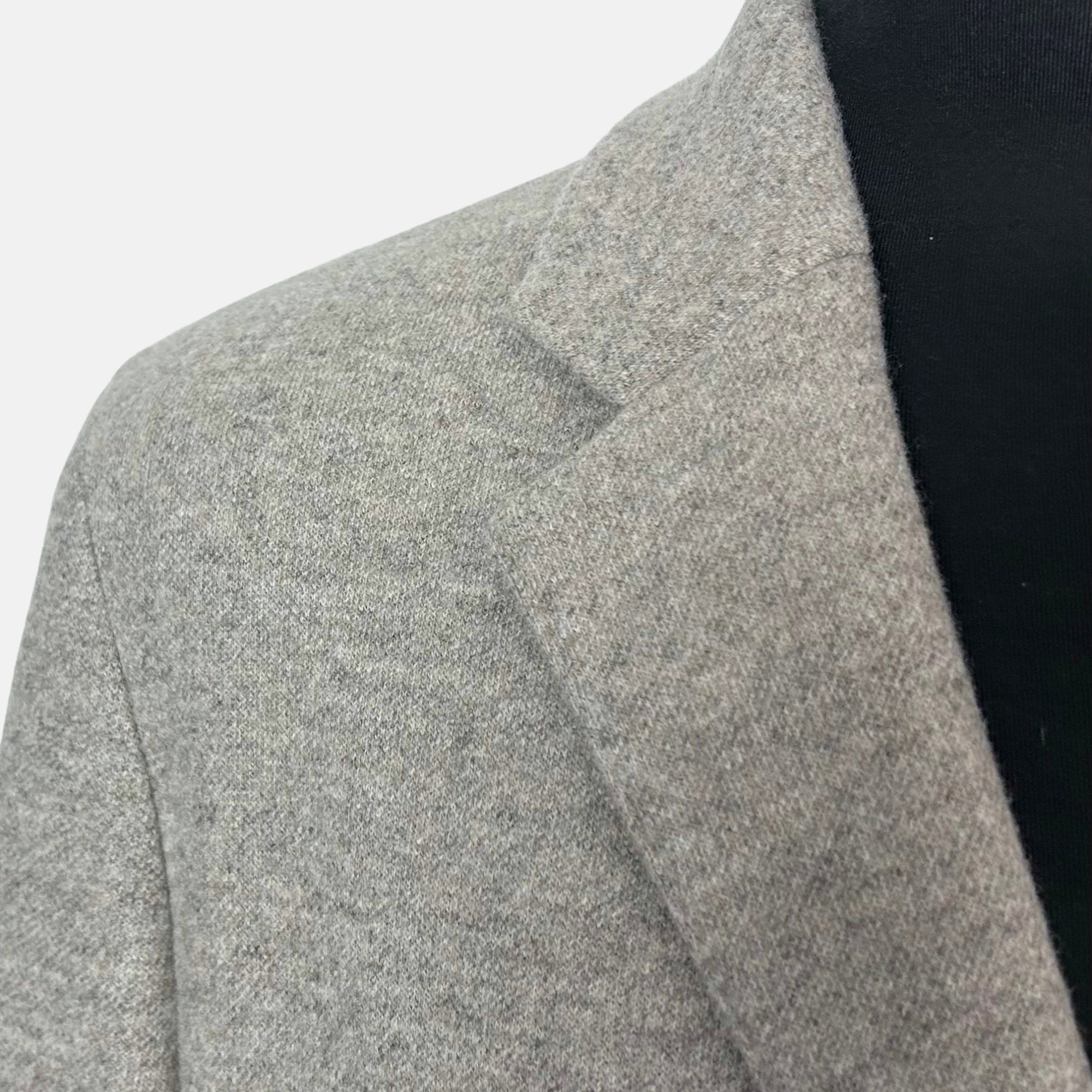 Gray Melange Coat made of  Cashmere (EU 48)