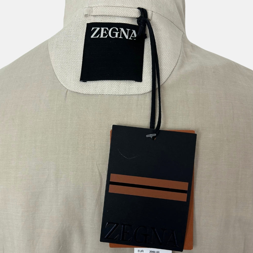 Ecru Jacket made of Linen/Wool (EU 54)