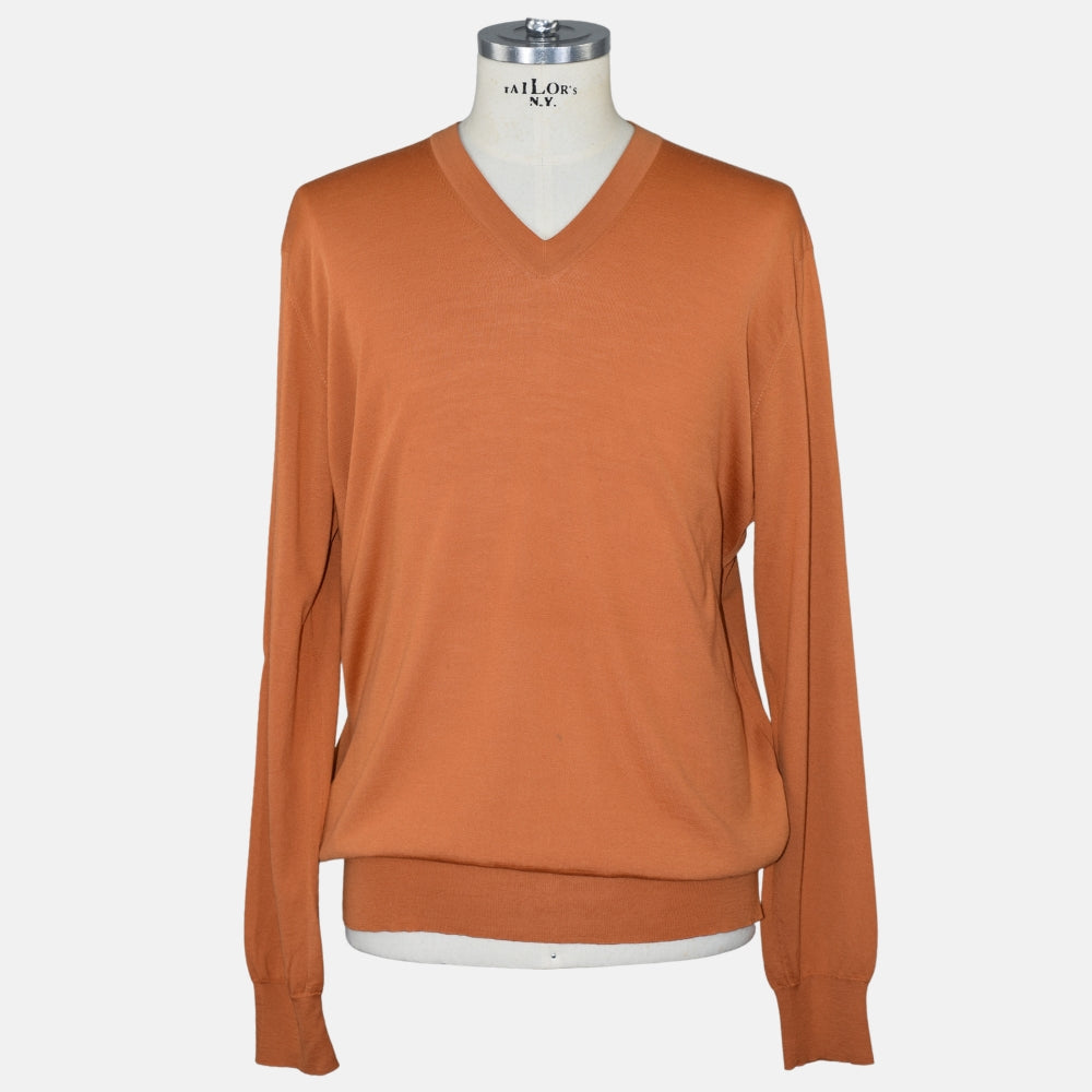 Orange Merino Wool Sweater