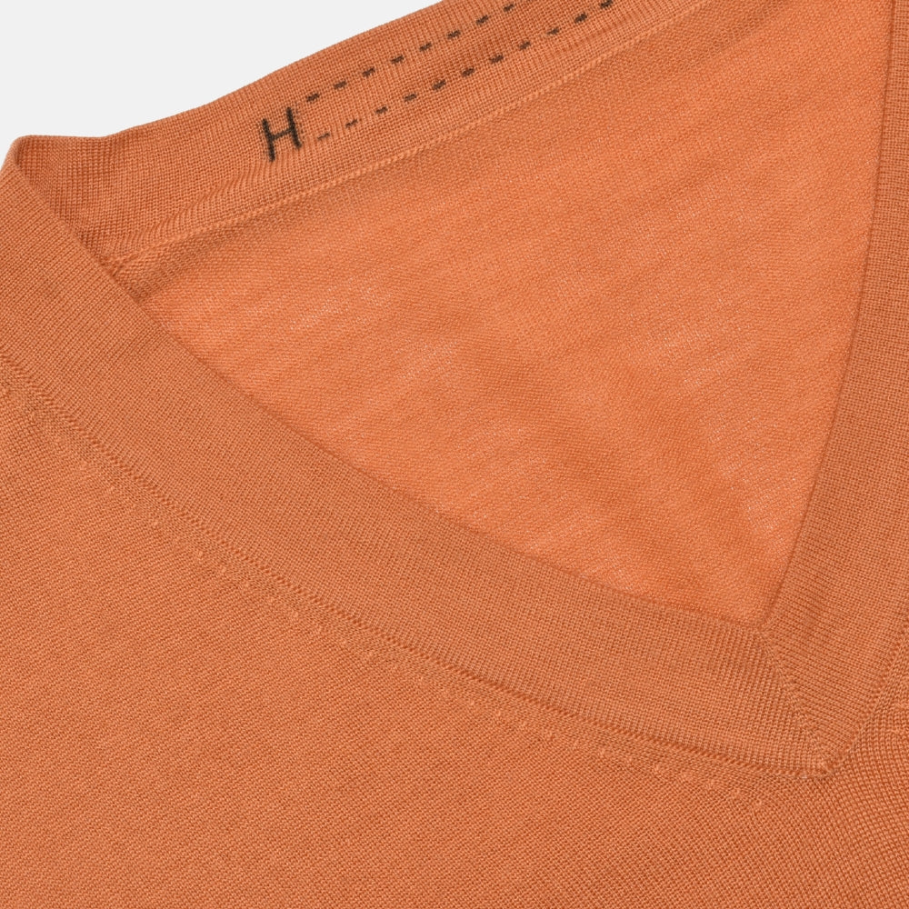 Orange Merino Wool Sweater