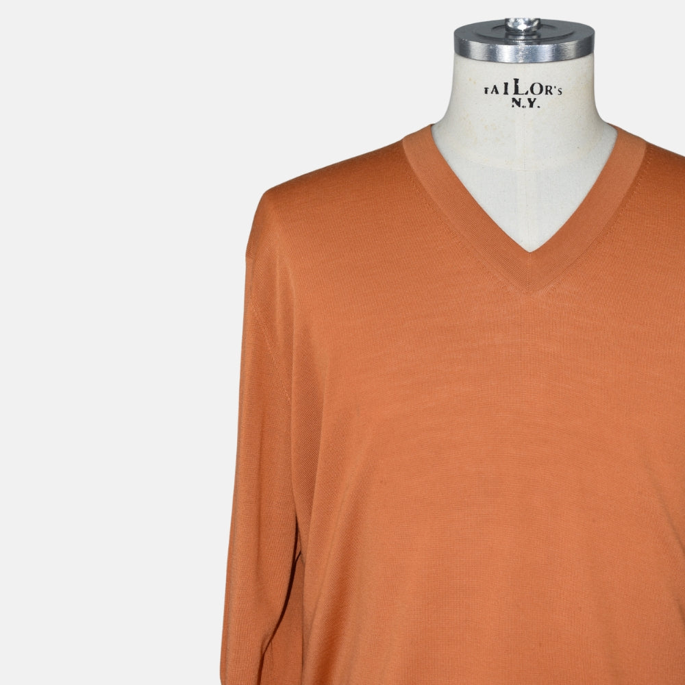 Orange Merino Wool Sweater