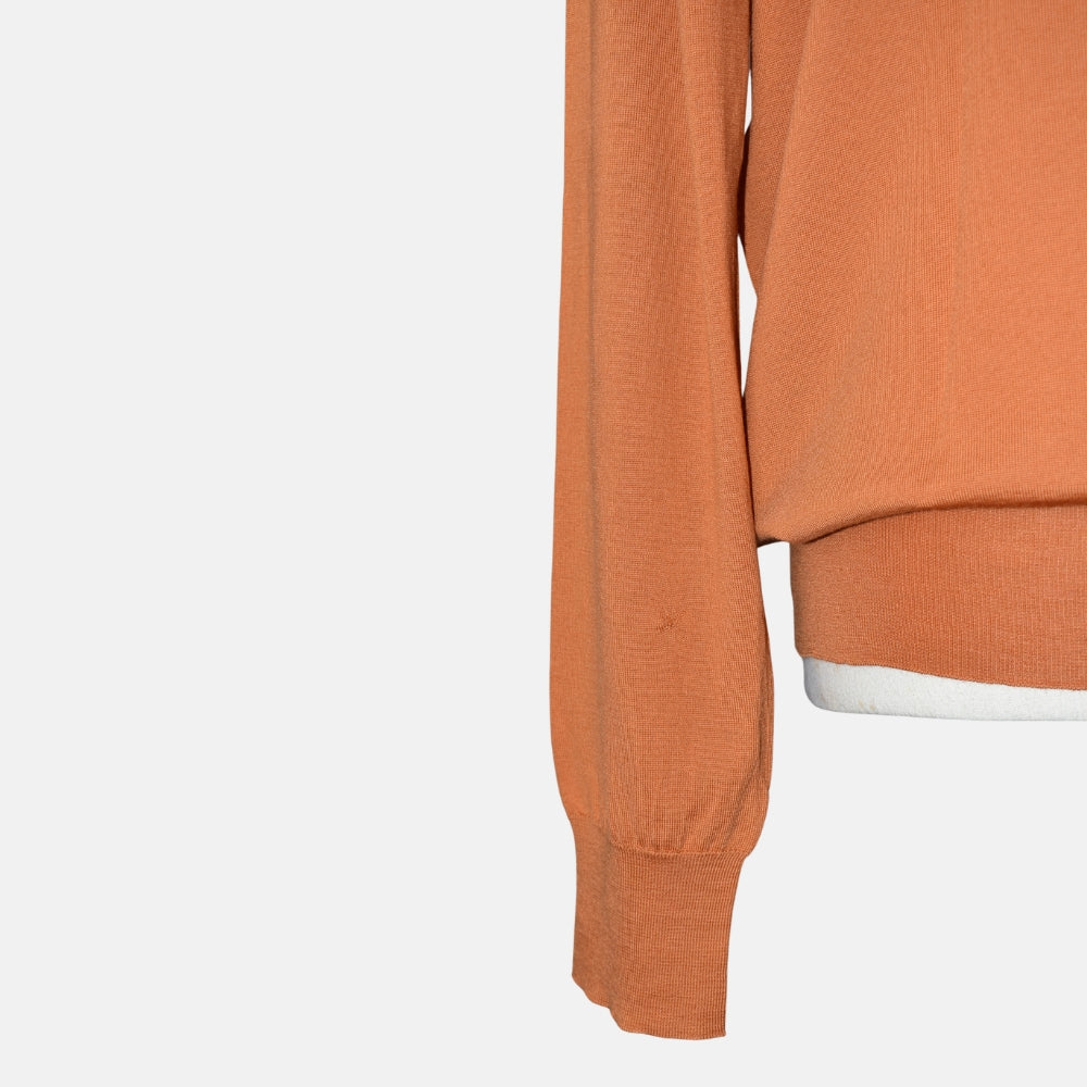 Orange Merino Wool Sweater